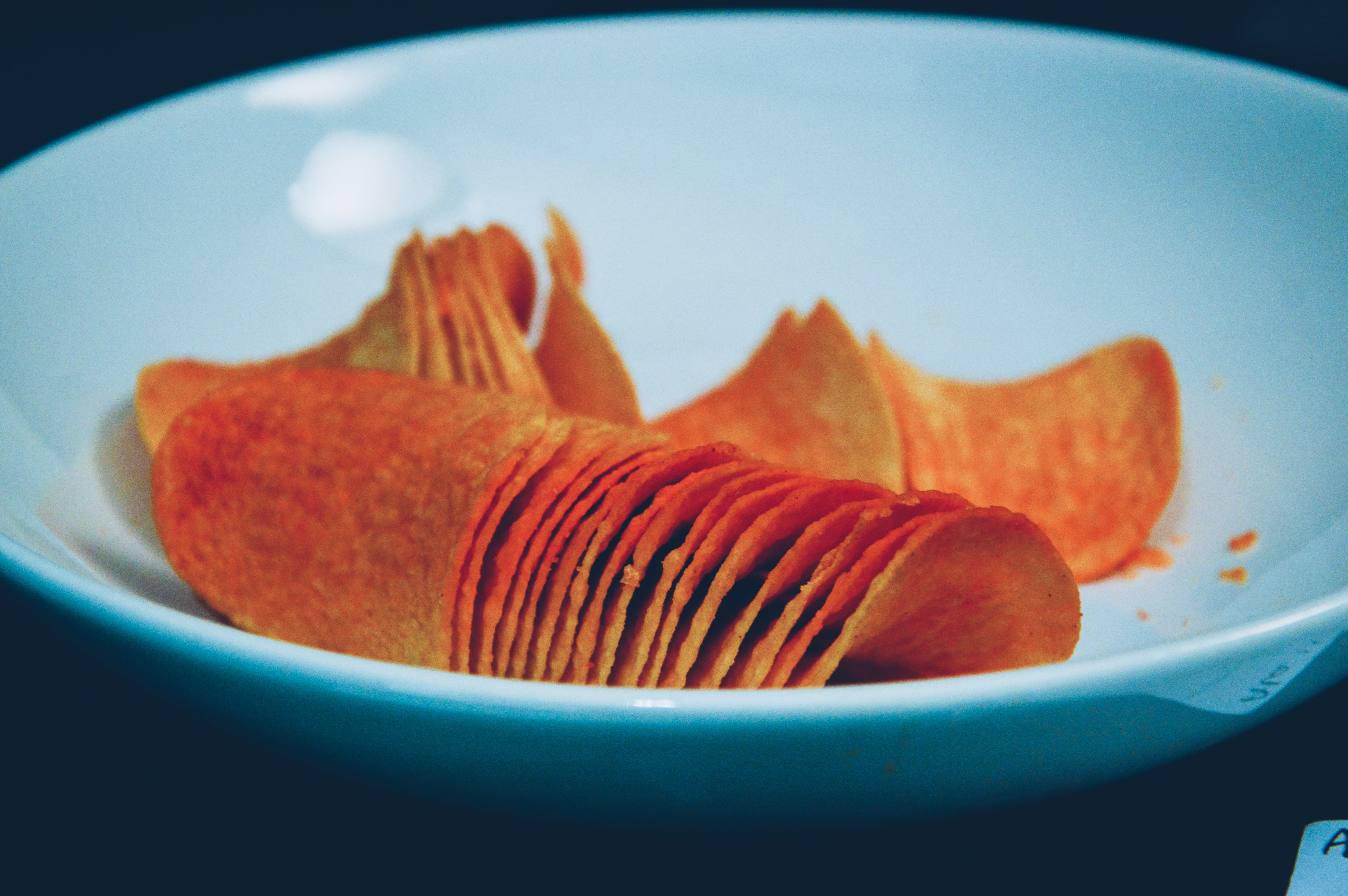 food, sweet food, orange color, cheesy, blur, fish, snack, focus on foreground, 5K, nature, tableware, kitchen utensil, dish, still life, flatware, indoors, HD Wallpaper