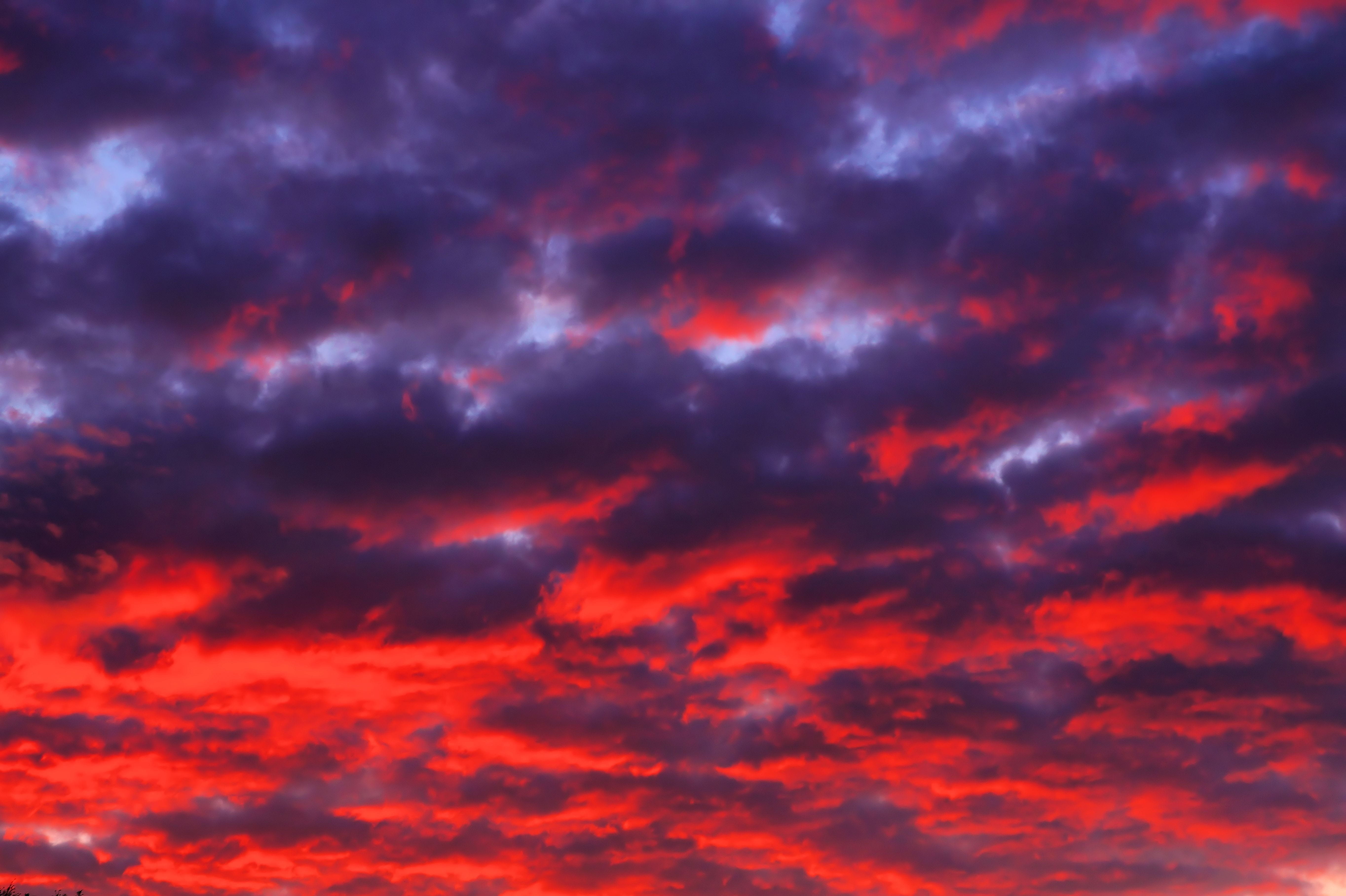 meteorology, blue, strong, dark, sonnenutnergang, sky, cloudscape, afterglow, backgrounds, cloud - sky, scenics - nature, wind, twilight, abstract, beauty in nature, HD Wallpaper