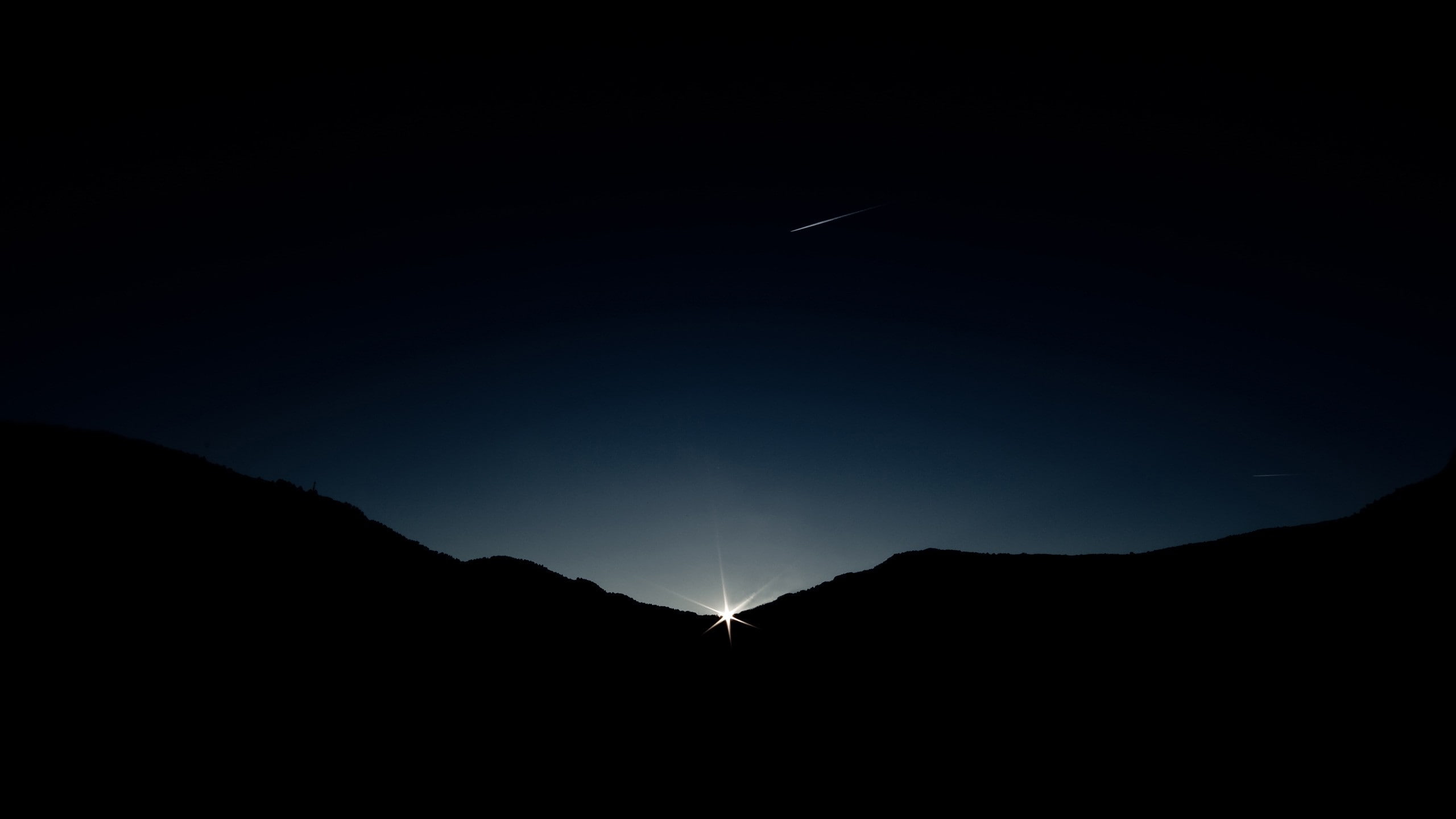 landscapes, 2K, sunset, sillhouette, HD Wallpaper