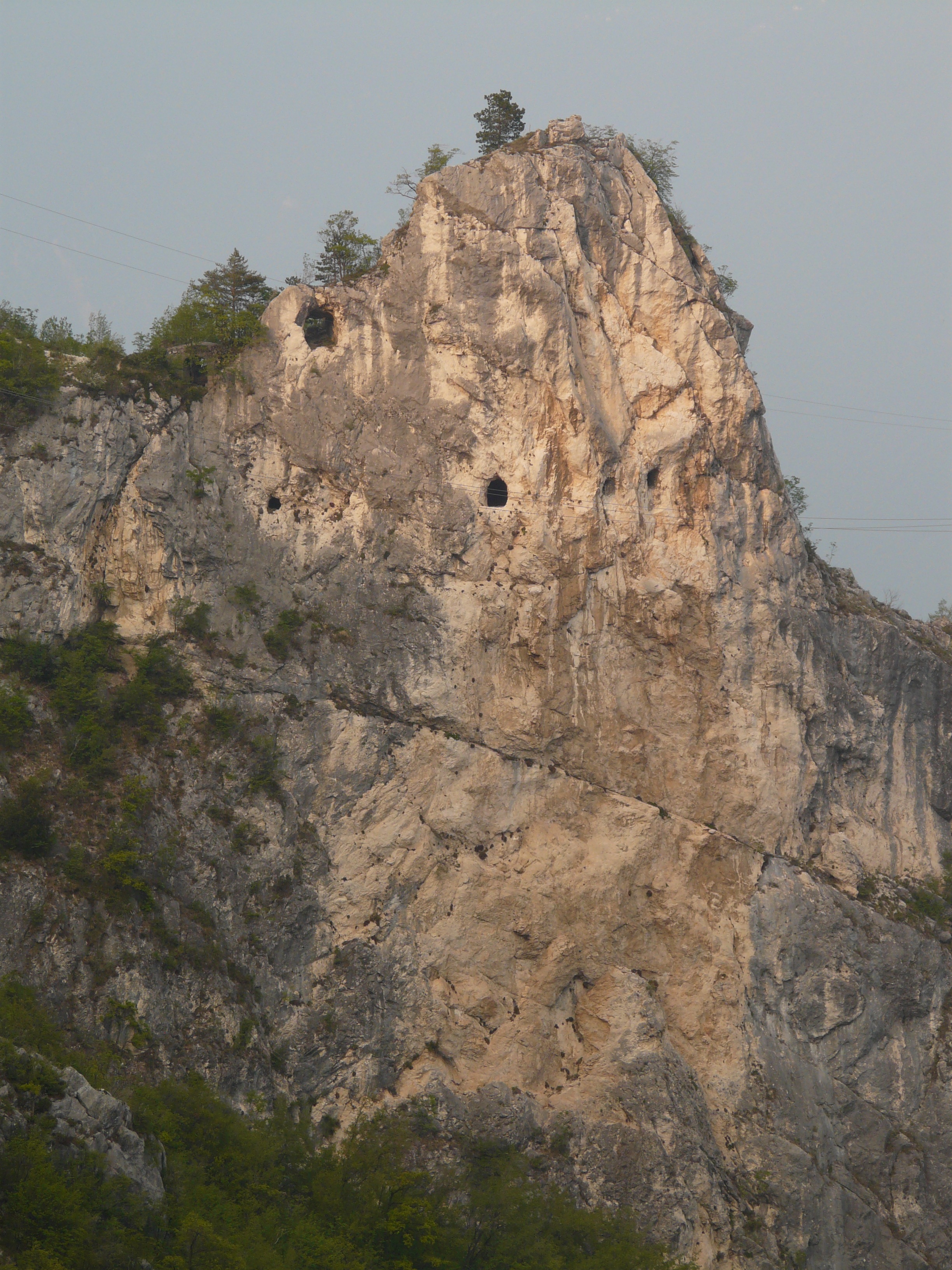sky, outdoors, history, plant, alpine, climate, via ferrata f susatti, climbing route, 2K, built structure, climbing, garda, mountain, the past, rock edge, Phone HD Wallpaper