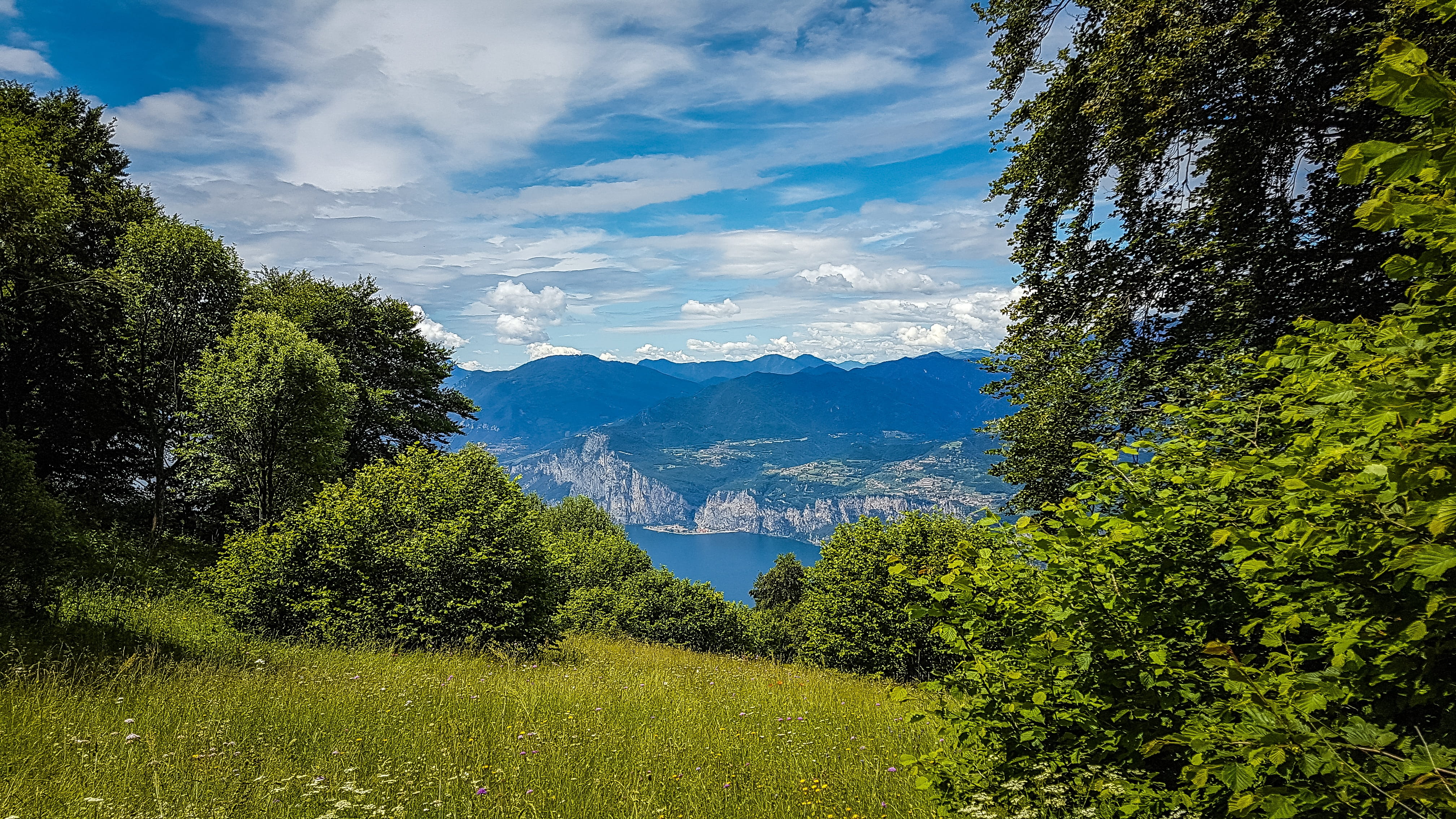 exposed, garda, green color, tranquility, growth, outdoors, climber, beauty in nature, descent, mountaineering, scenics - nature, hiking, migratory goal, HD Wallpaper