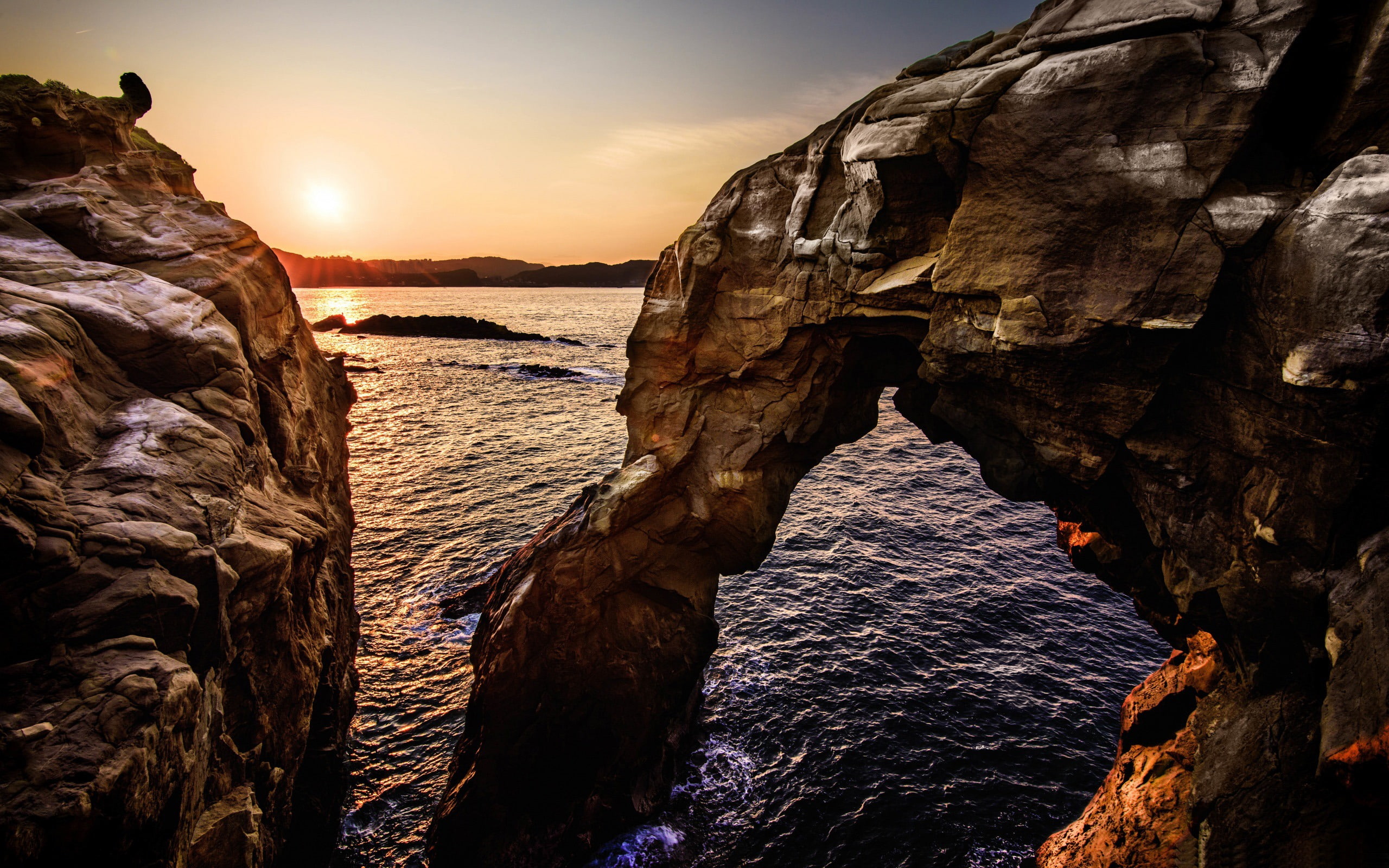 cloud - sky, rock, idyllic, land, tranquility, quality, wal, tranquil scene, elephant, sea, solid, scenics - nature, rock formation, scenery, beauty in nature, HD Wallpaper