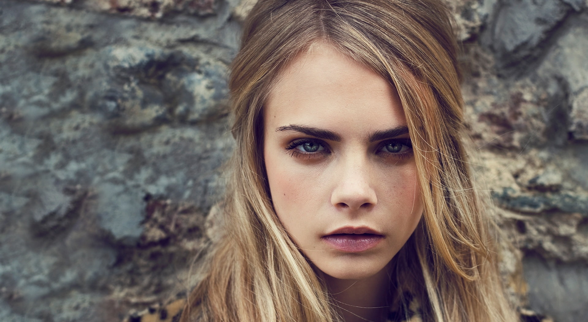 teenager, hair, contemplation, front view, cara, beautiful people, one person, delevingne, Models, portrait, headshot, long hair, child, Others, emotion, HD Wallpaper