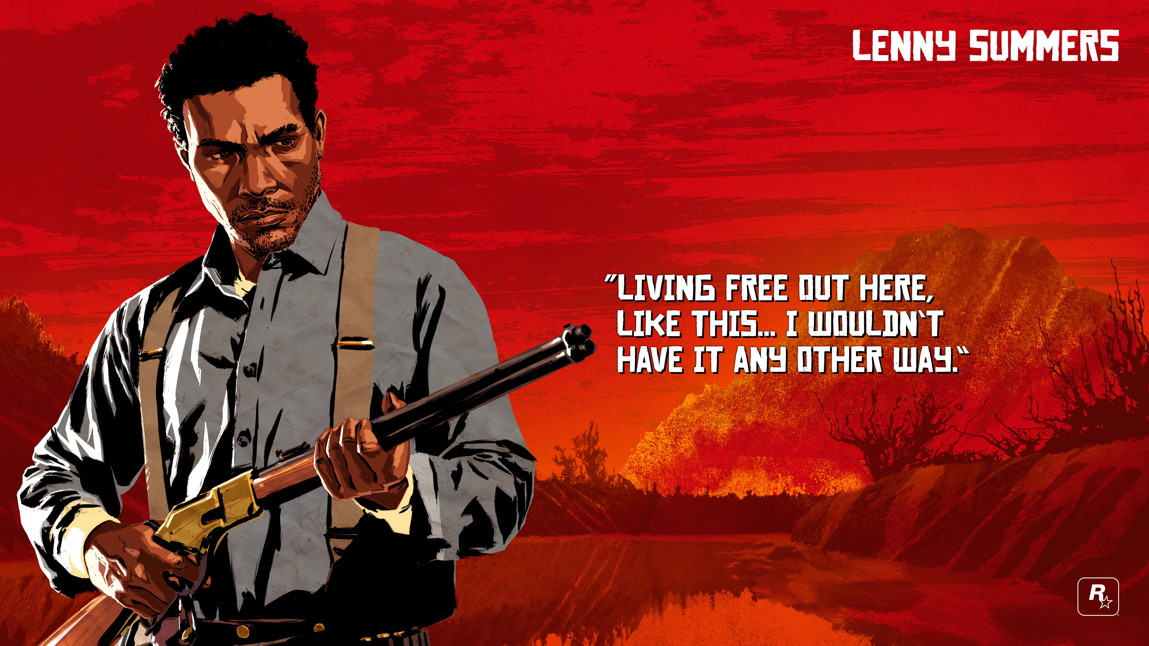 4K, Lenny Summers, Red Dead, Red Dead Redemption 2, HD Wallpaper