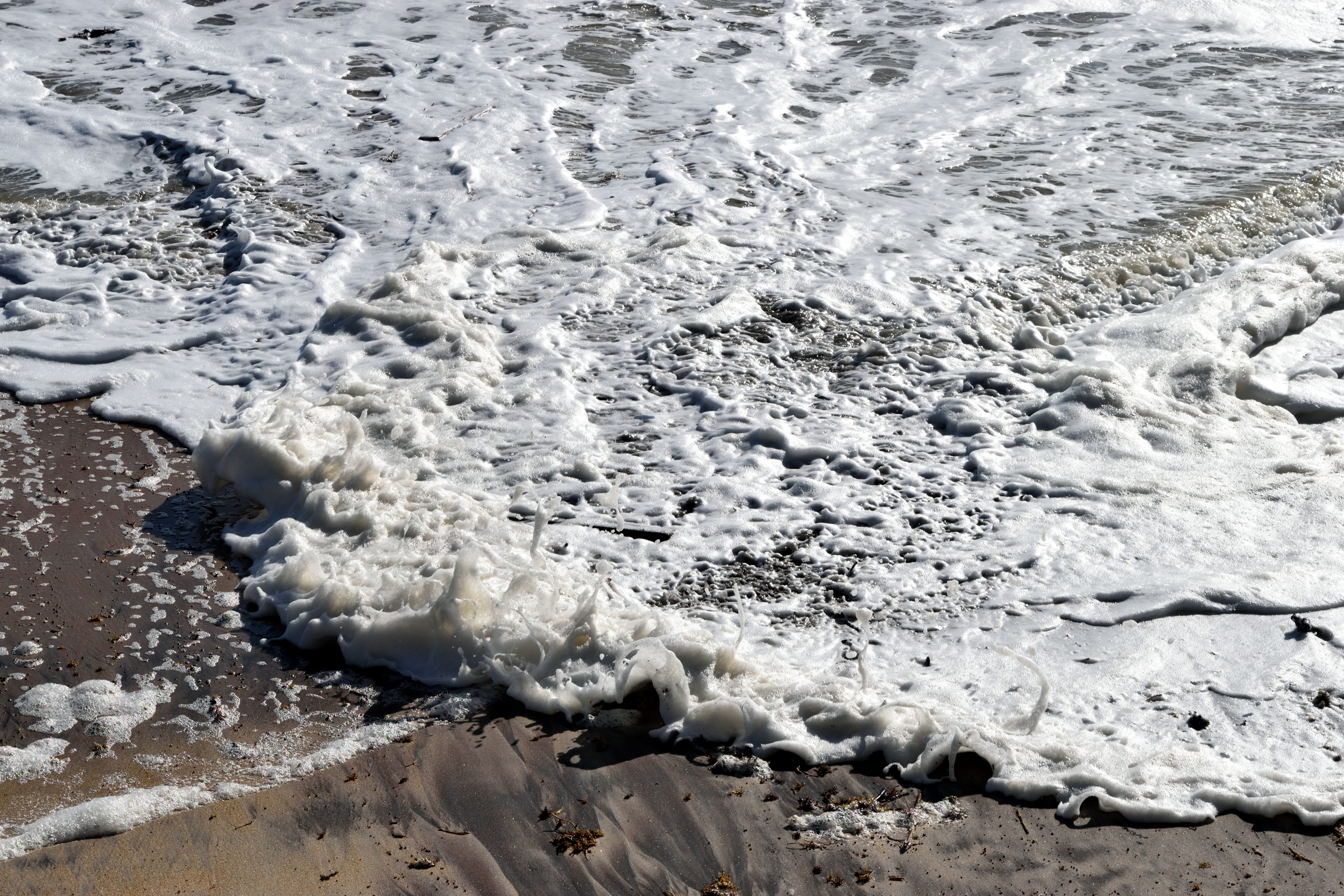 coast, flowing water, wet, backdrop, 5K, ocean, shore, background, cold temperature, frozen, power in nature, winter, day, texture, environment, aquatic sport, HD Wallpaper