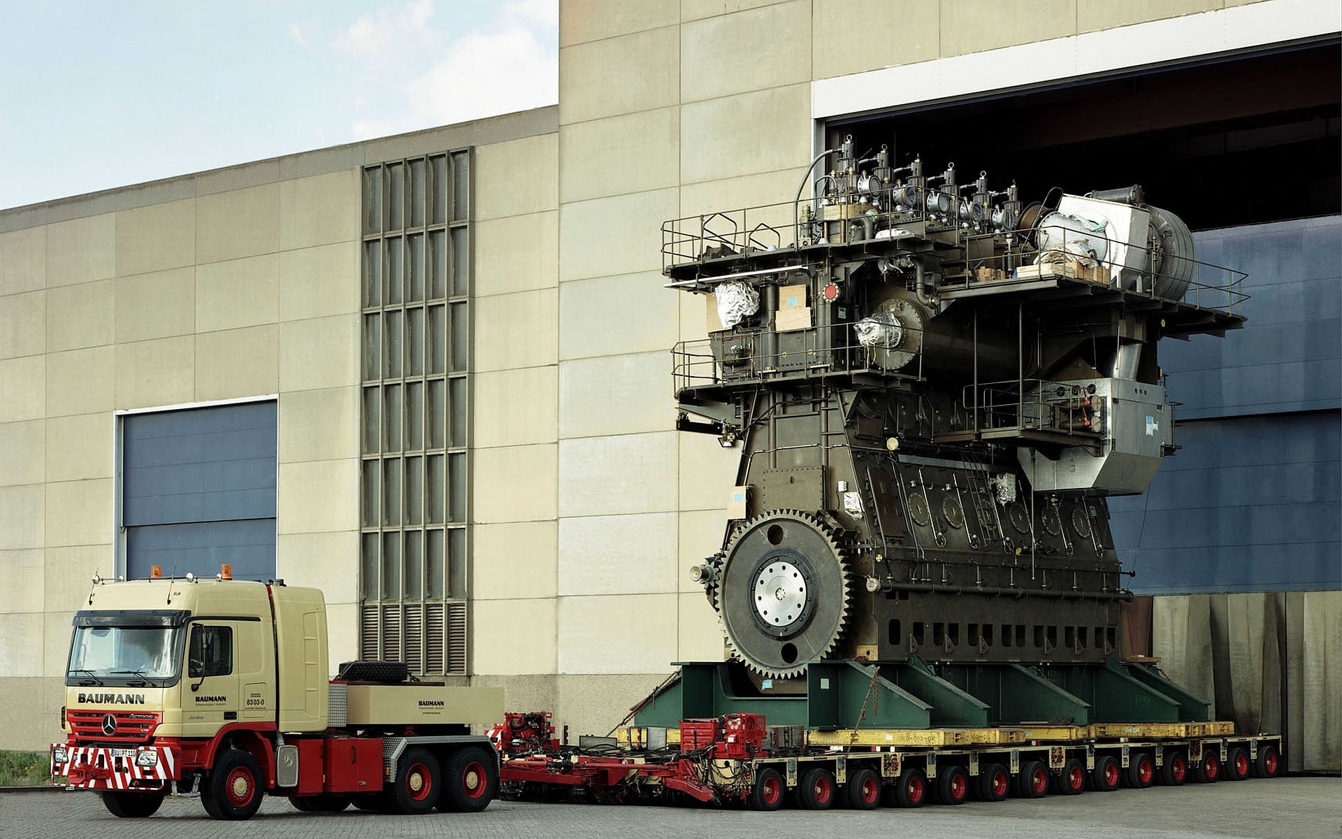 machine, large, assembly, engine, 1080P, production, industry, diesel, HD Wallpaper