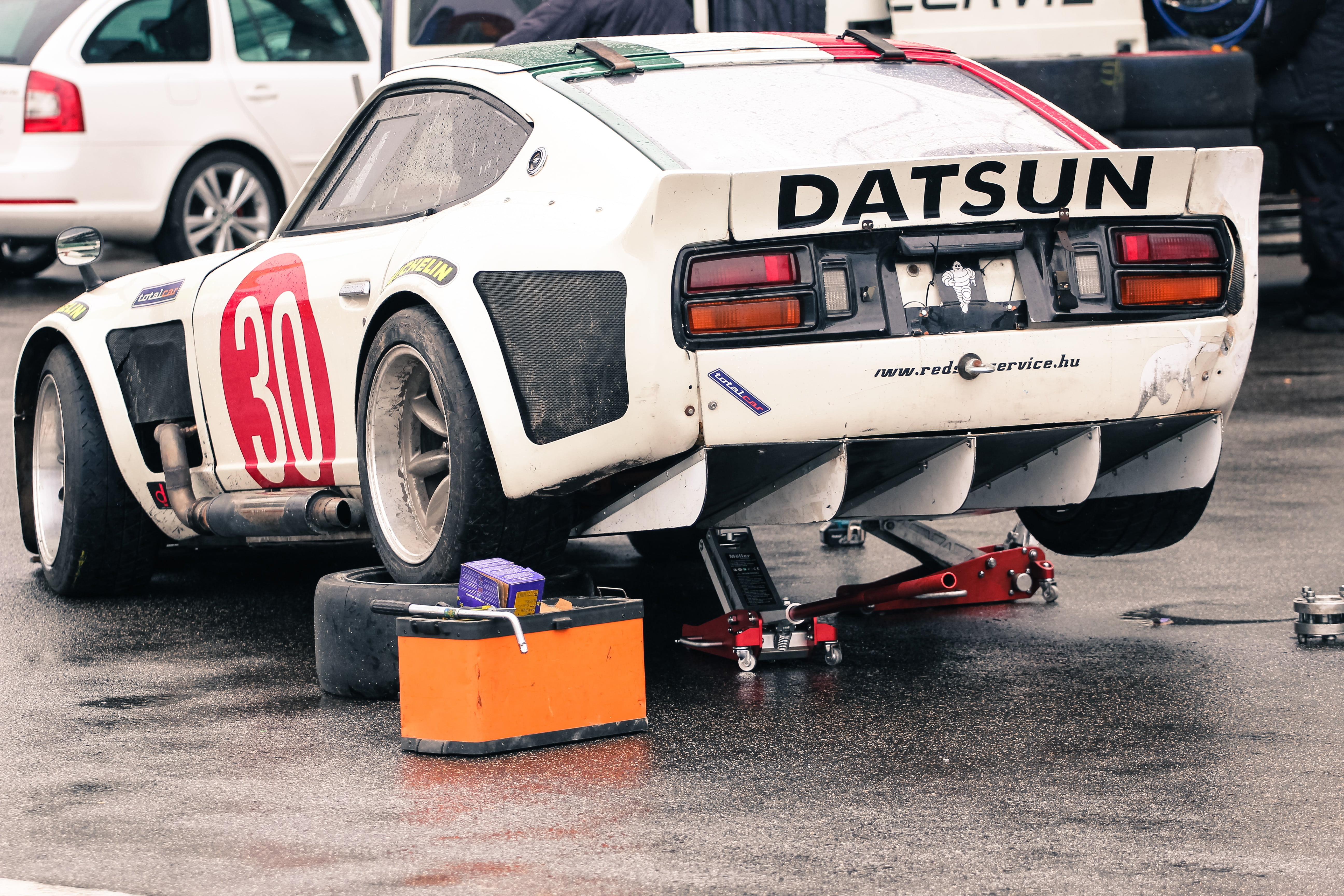 datsun, competition, land vehicle, 5K, transportation, number, road, city, racing, text, 260z, motor vehicle, car, stationary, tuning, outdoors, no people, HD Wallpaper