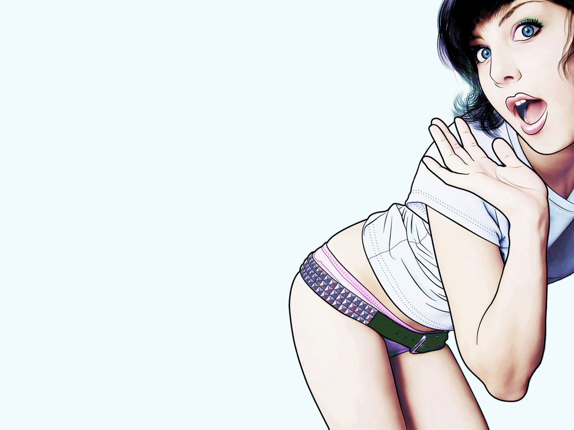 crazy, babe, 1080P, cg, HD Wallpaper