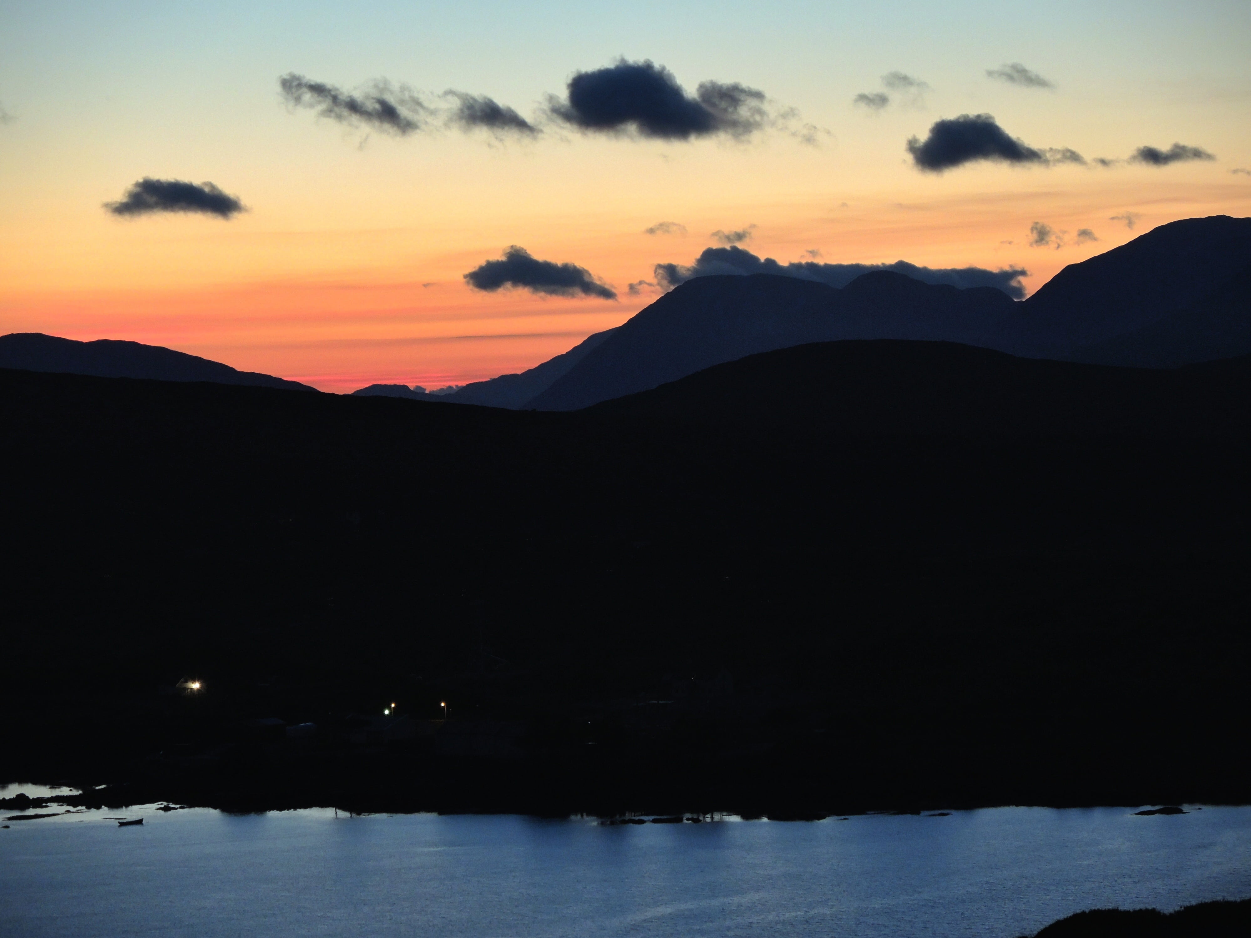 environment, non-urban scene, landscape, sunset, sky, connemara, nature, cloud - sky, tranquility, scenics - nature, idyllic, water, tranquil scene, no people, HD Wallpaper
