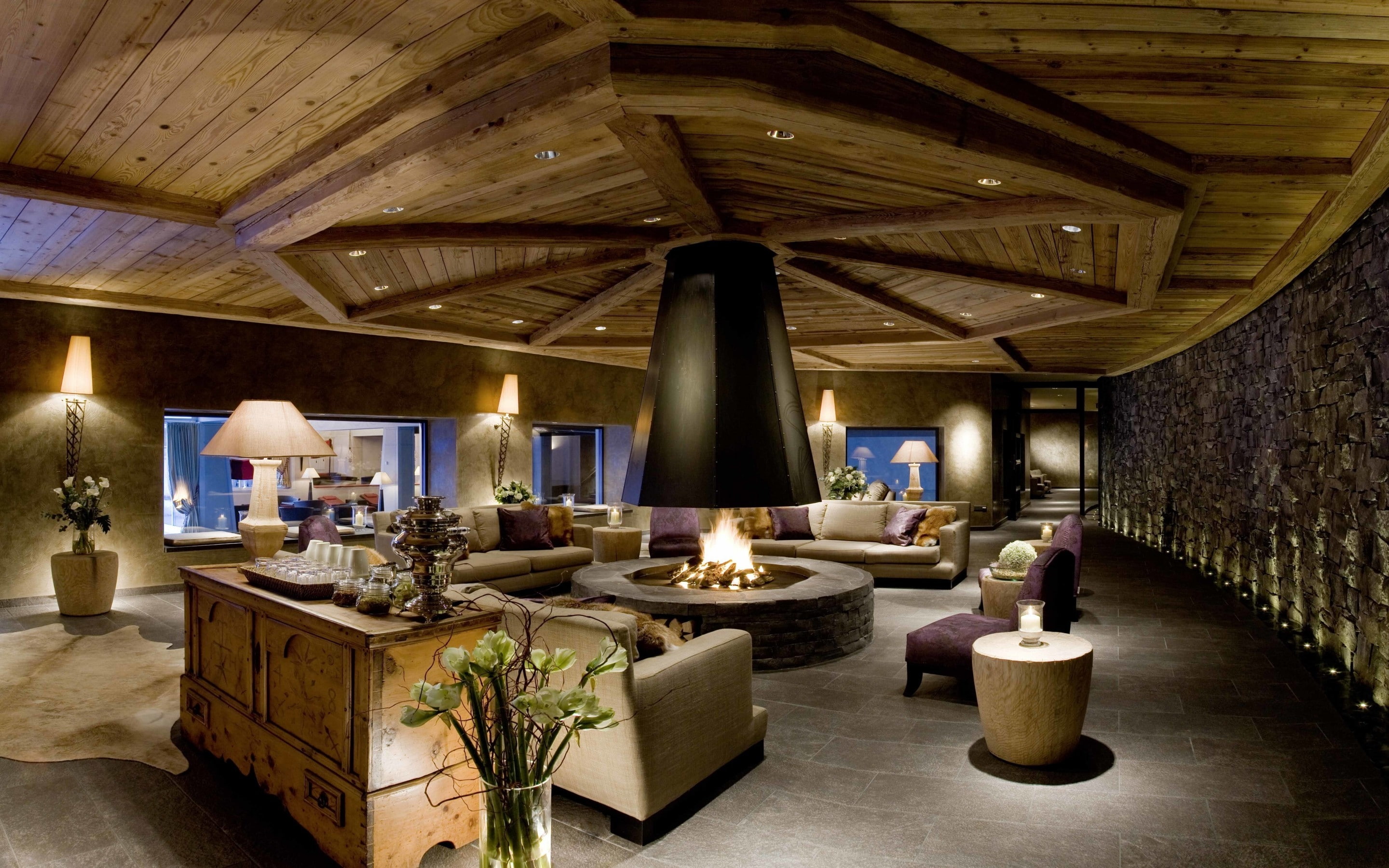 superb, interior, interior design, room, design, 2K, sofa, furniture, lounge, HD Wallpaper