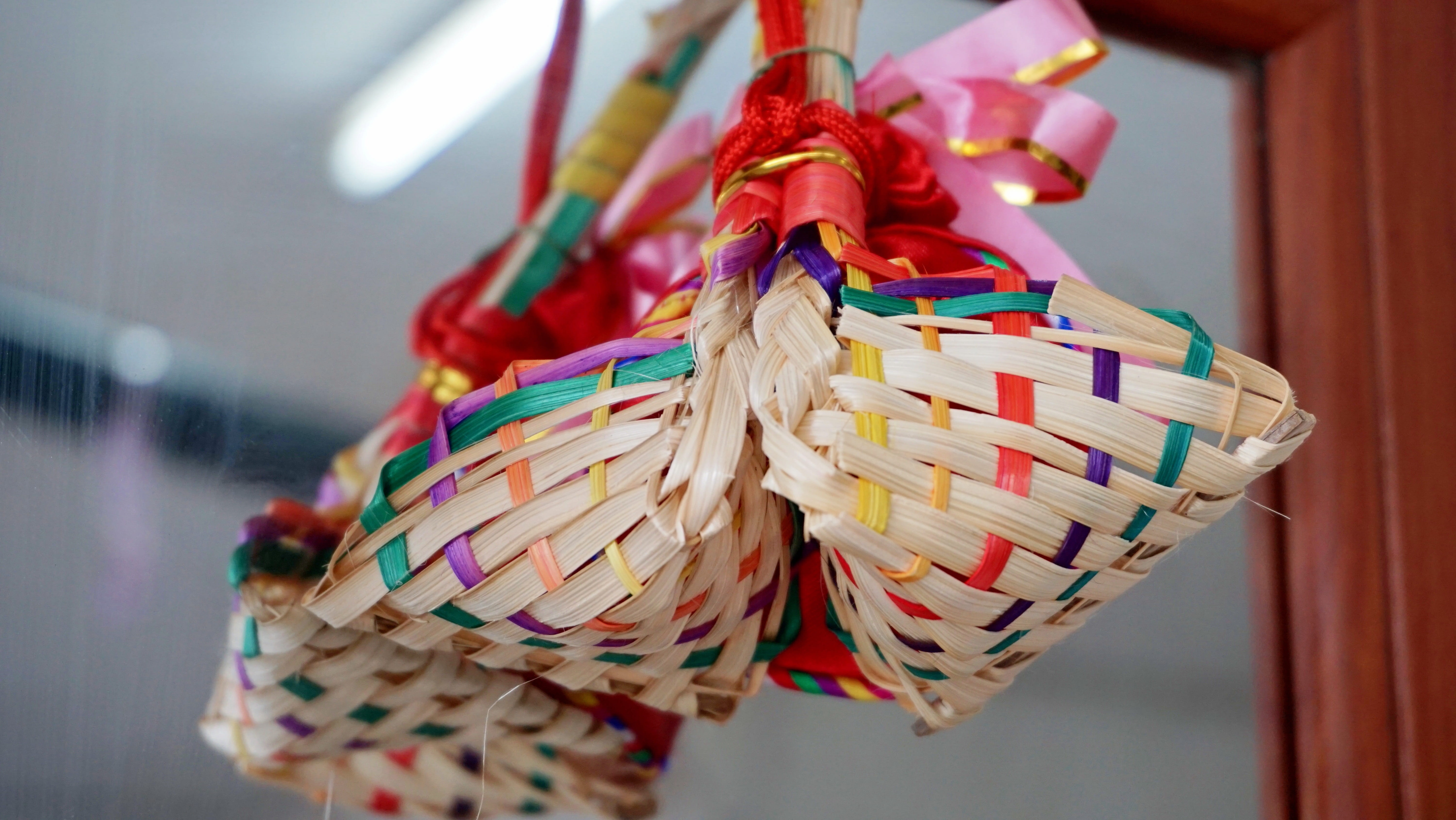 folk, multi colored, day, choice, 5K, variation, basket, religion, congratulations, feel good, close-up, ribbon, indoors, celebration, ribbon - sewing item, HD Wallpaper