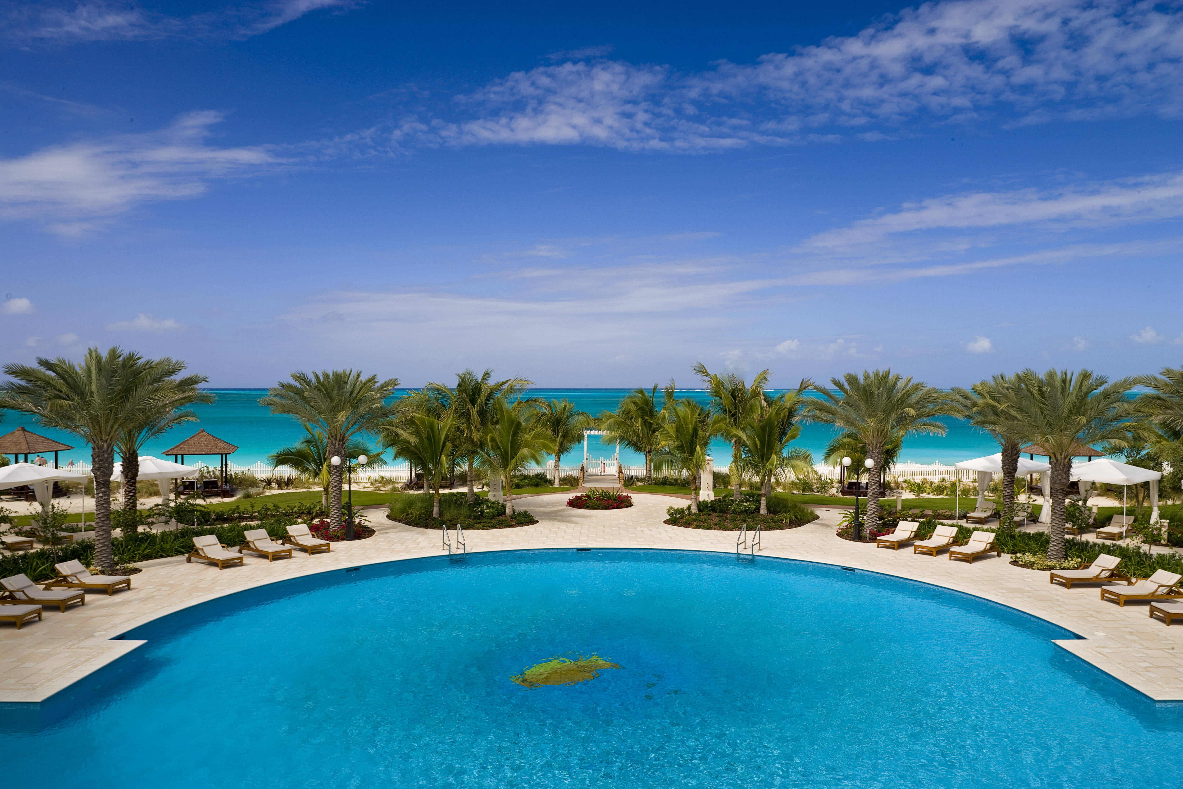luxury, resort, architecture, turquoise Colored, idyllic, nature, summer, no People, sea, swimming Pool, tourism, recreational Pursuit, outdoors, vacations, HD Wallpaper