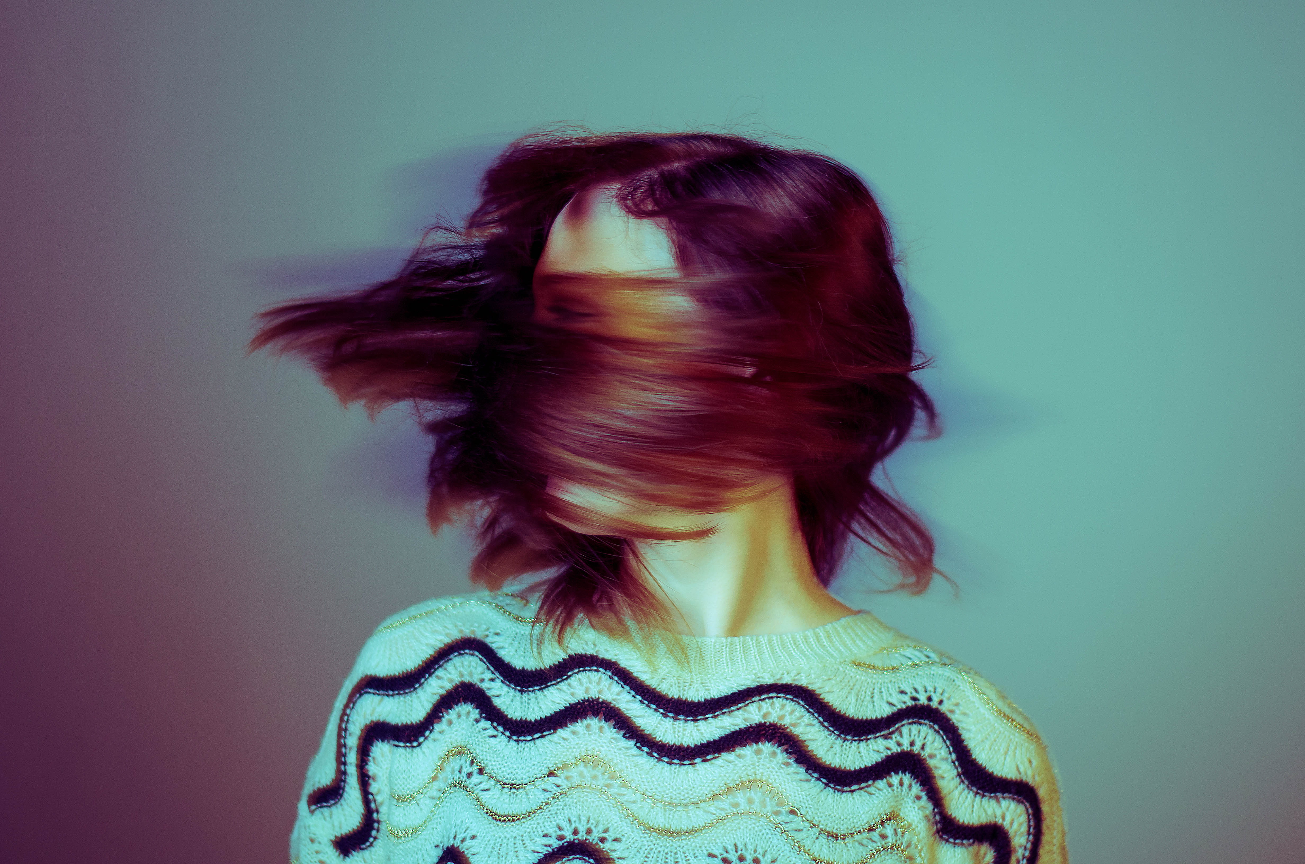 dyed red hair, young adult, time lapse, motion, fashion, 4K, redhead, flipping, women, portrait, blur, human hair, long hair, studio shot, hairstyle, tousled hair, HD Wallpaper