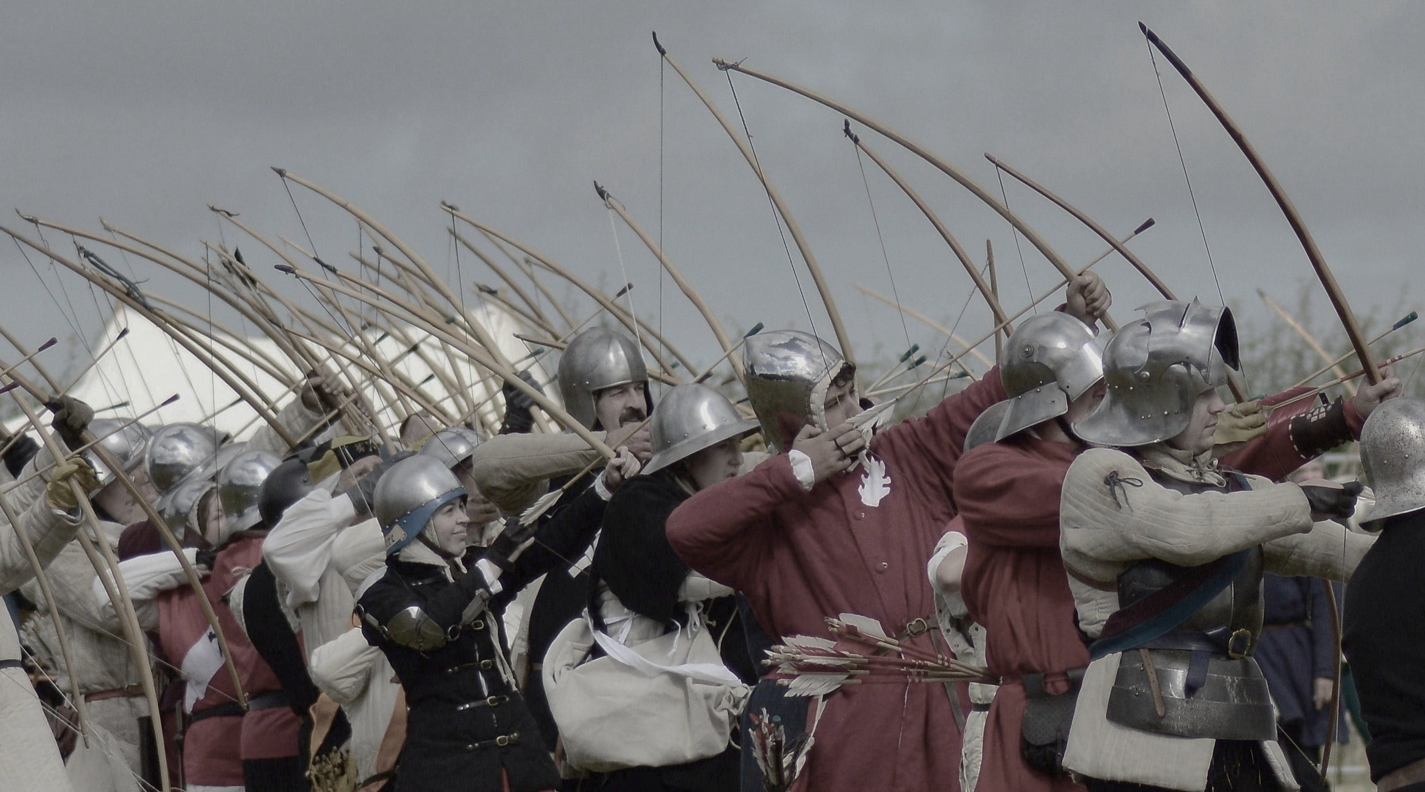 military reconstruction, soldiers, 2K, English archers, HD Wallpaper