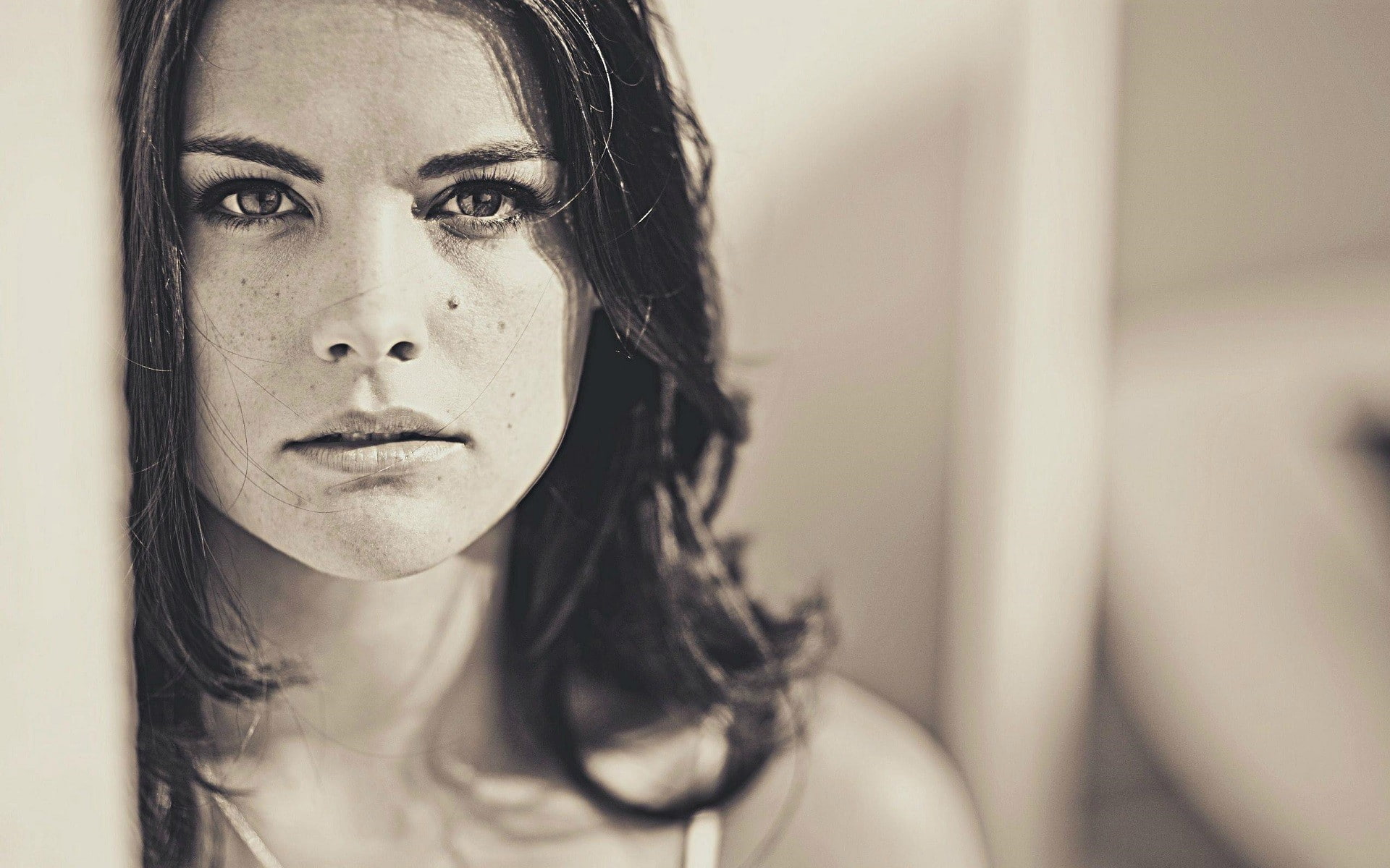women, Jaimie Alexander, actress, 1080P, brunette, face, HD Wallpaper
