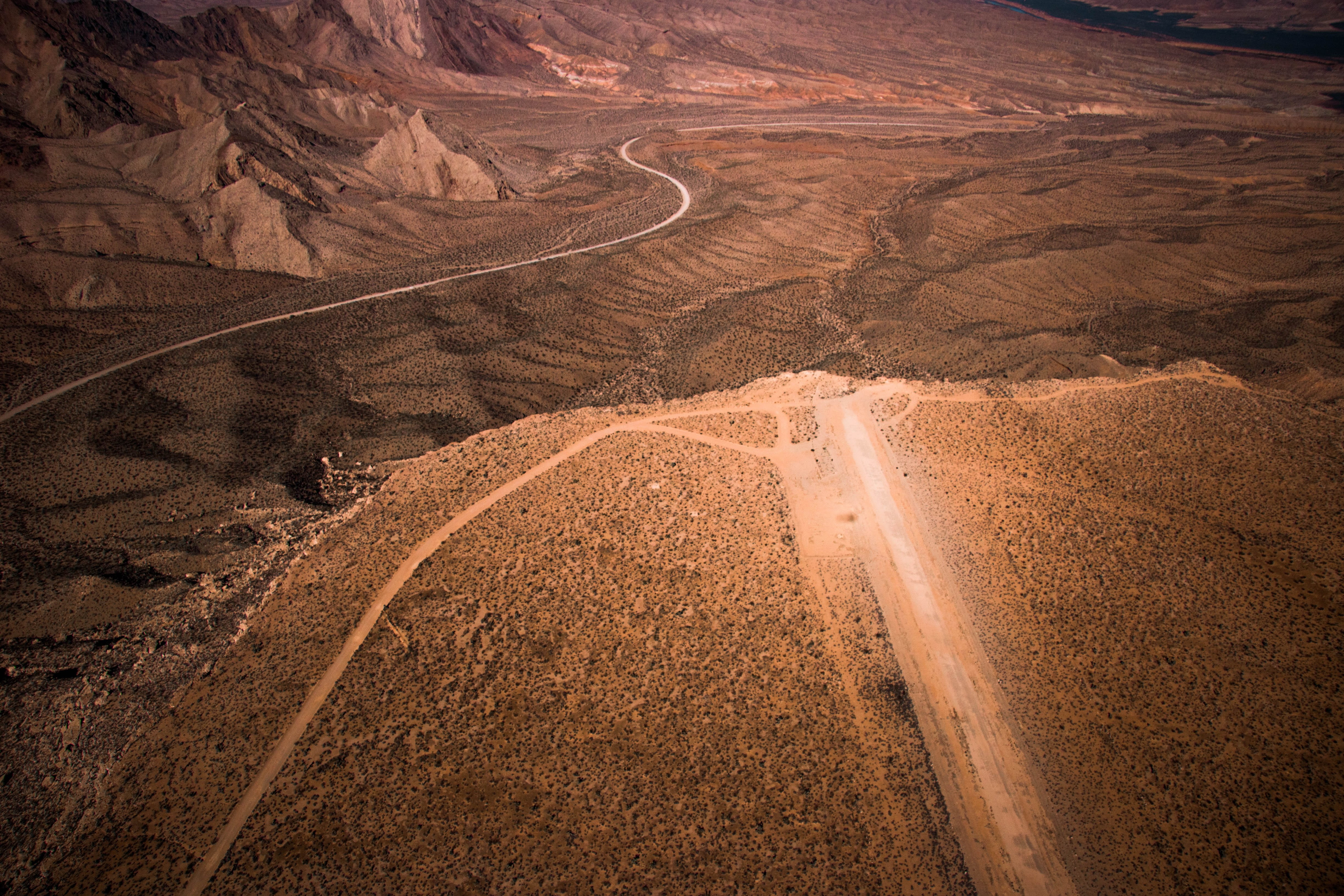 pathway, near, mountain, direction, rural scene, the way forward, arid climate, tire track, highway, nature, no people, scenery, transportation, ground, HD Wallpaper