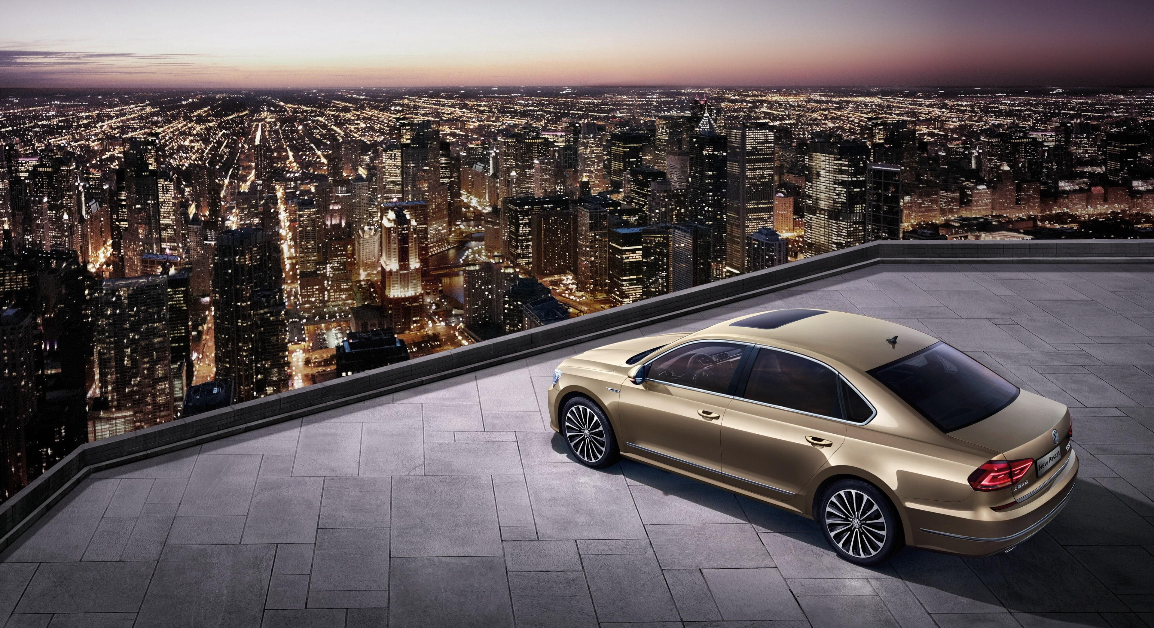 building exterior, land vehicle, built structure, outdoors, no people, city, architecture, street, nature, illuminated, volkswagen passat cn spec nms 4k awesome  hd, HD Wallpaper