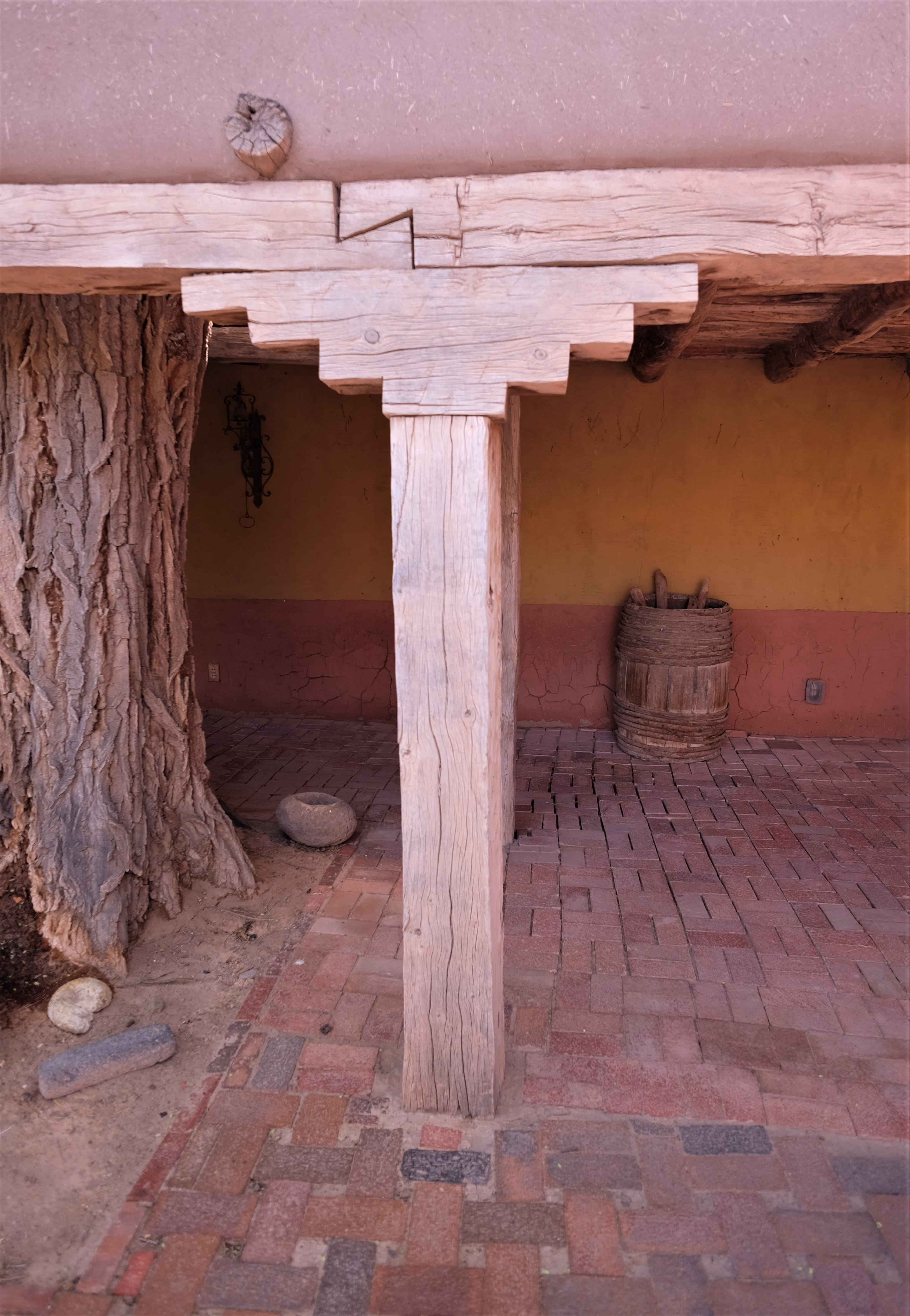 old, wood, walkway, day, building exterior, wall, history, support, flagstone, built structure, building, plant, patio, wood - material, wall - building feature, Phone HD Wallpaper