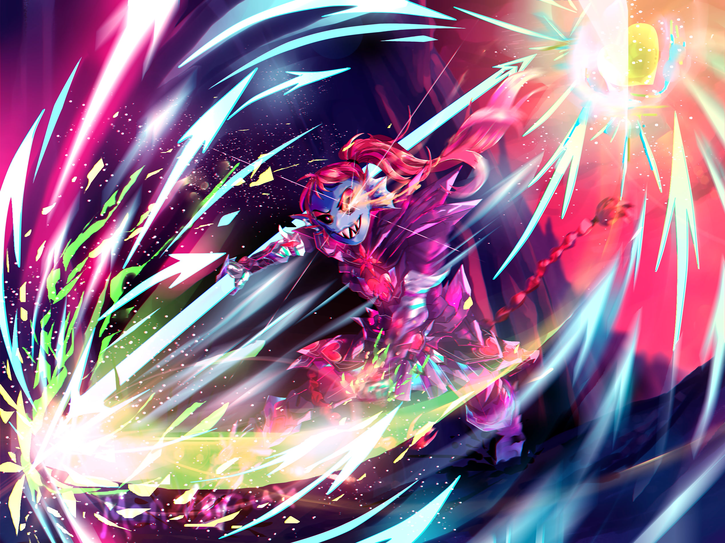 Undyne (Undertale), 1080P, Video Game, Undertale, HD Wallpaper