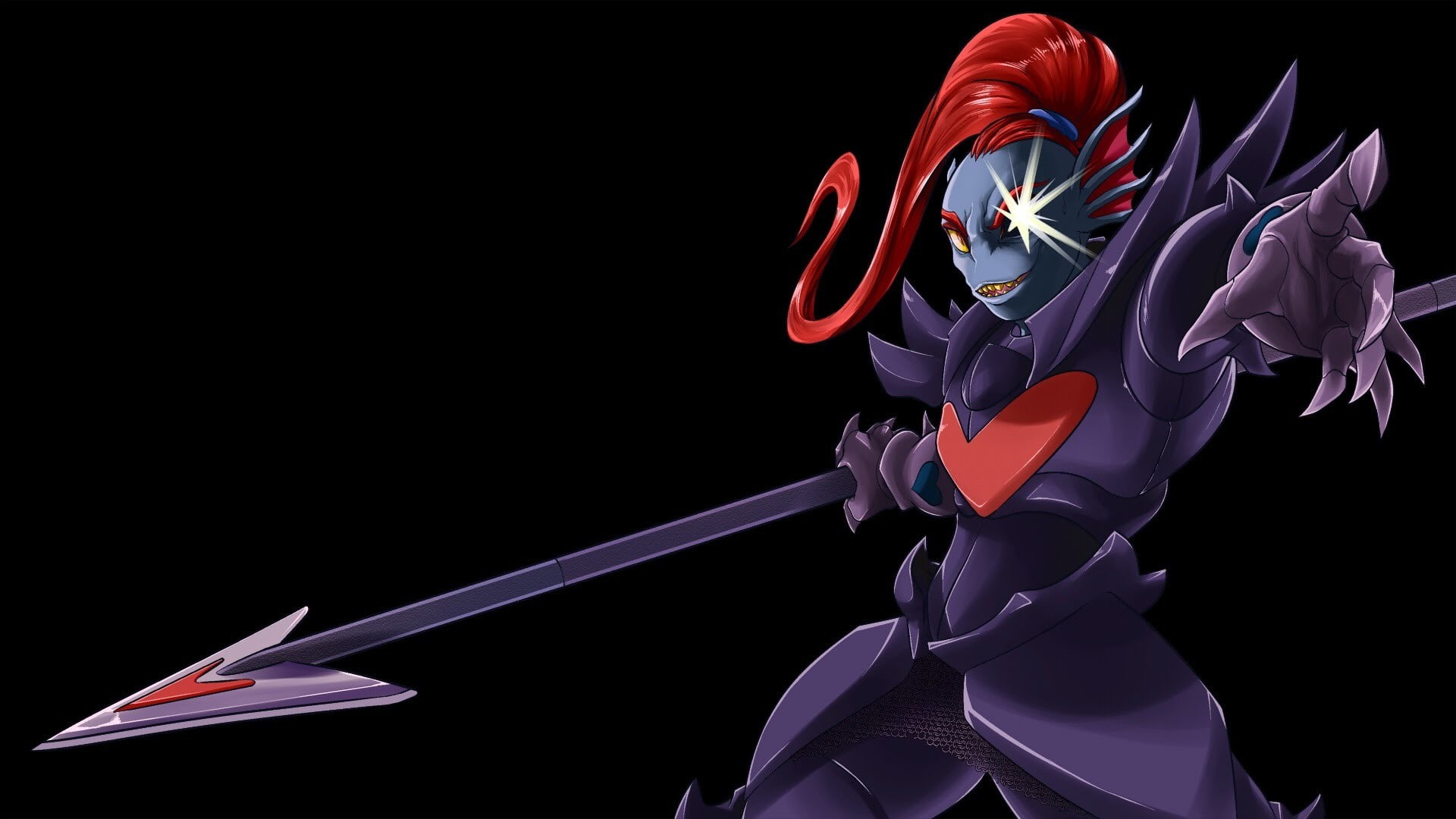 Undertale, Undyne (Undertale), Video Game, 1080P, HD Wallpaper