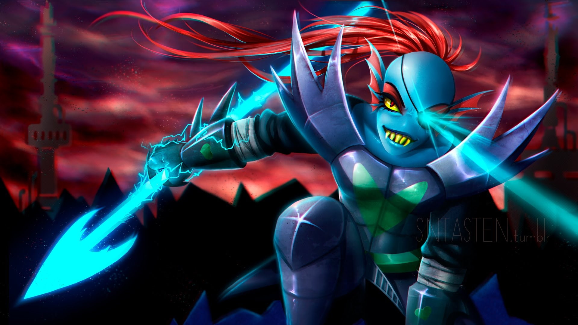 Undertale, 1080P, Video Game, Undyne (Undertale), HD Wallpaper