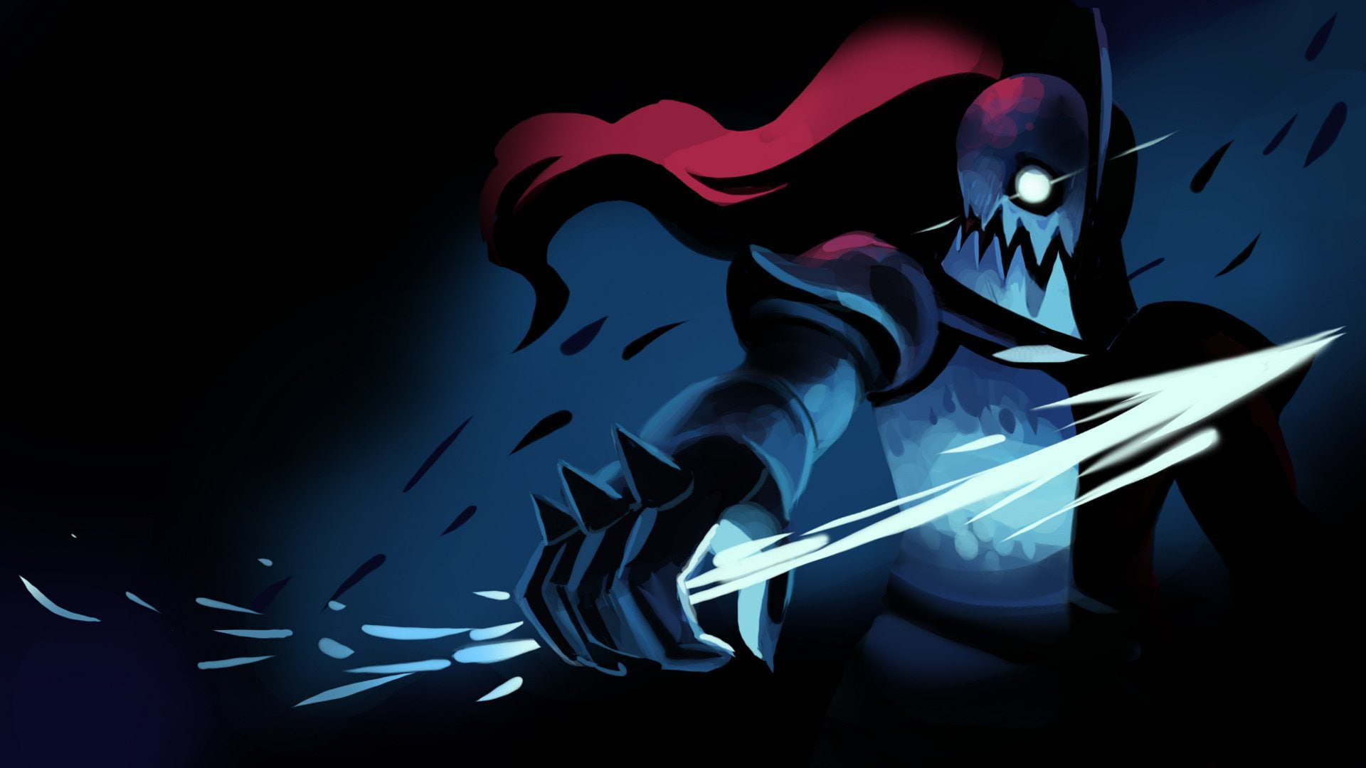 Undertale, Undyne (Undertale), Video Game, 1080P, HD Wallpaper