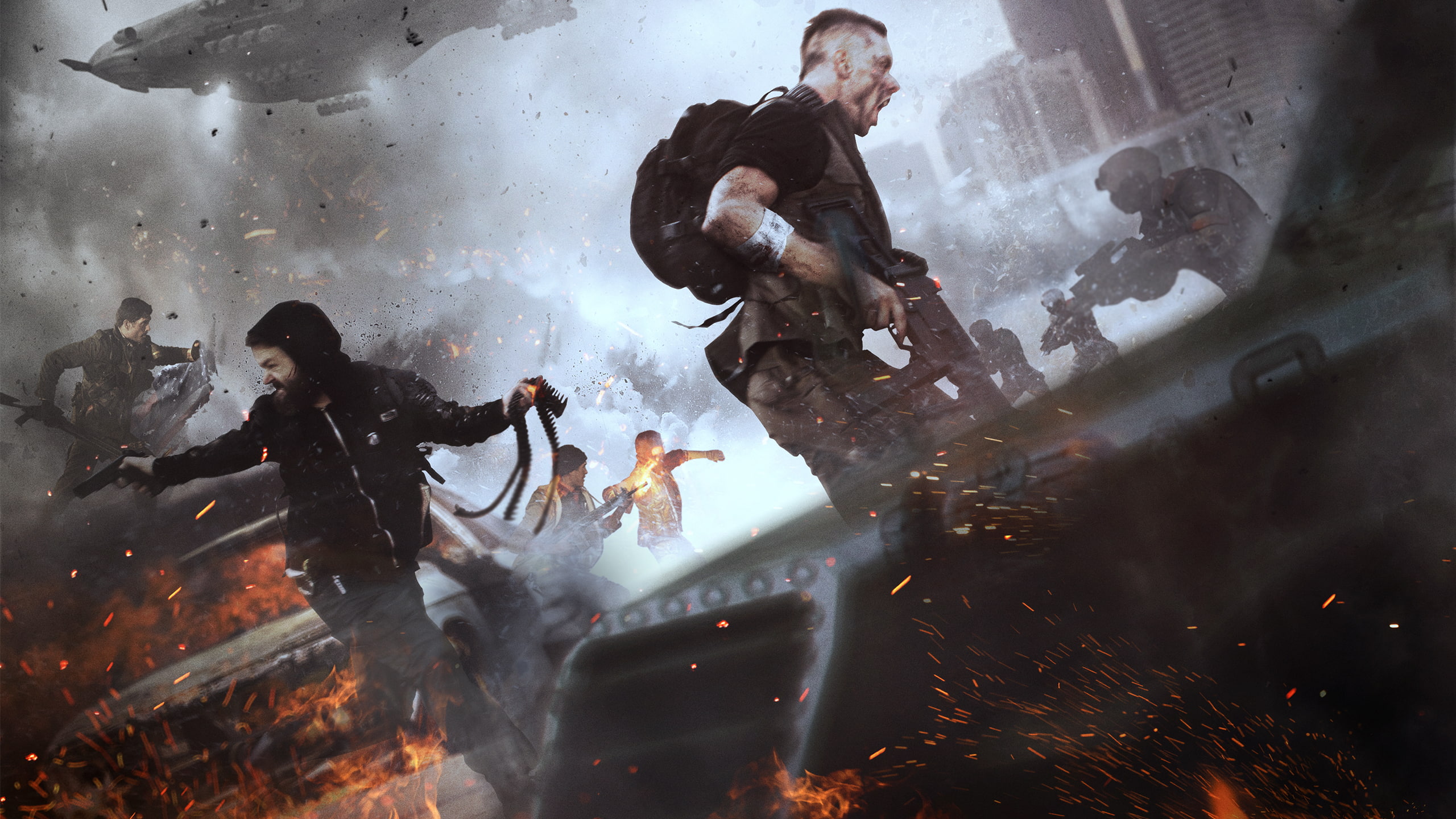 weapons, Homefront: The Revolution, home, smoke, 2K, machine, Deep Silver, panic, Creek, shooting, male, HD Wallpaper