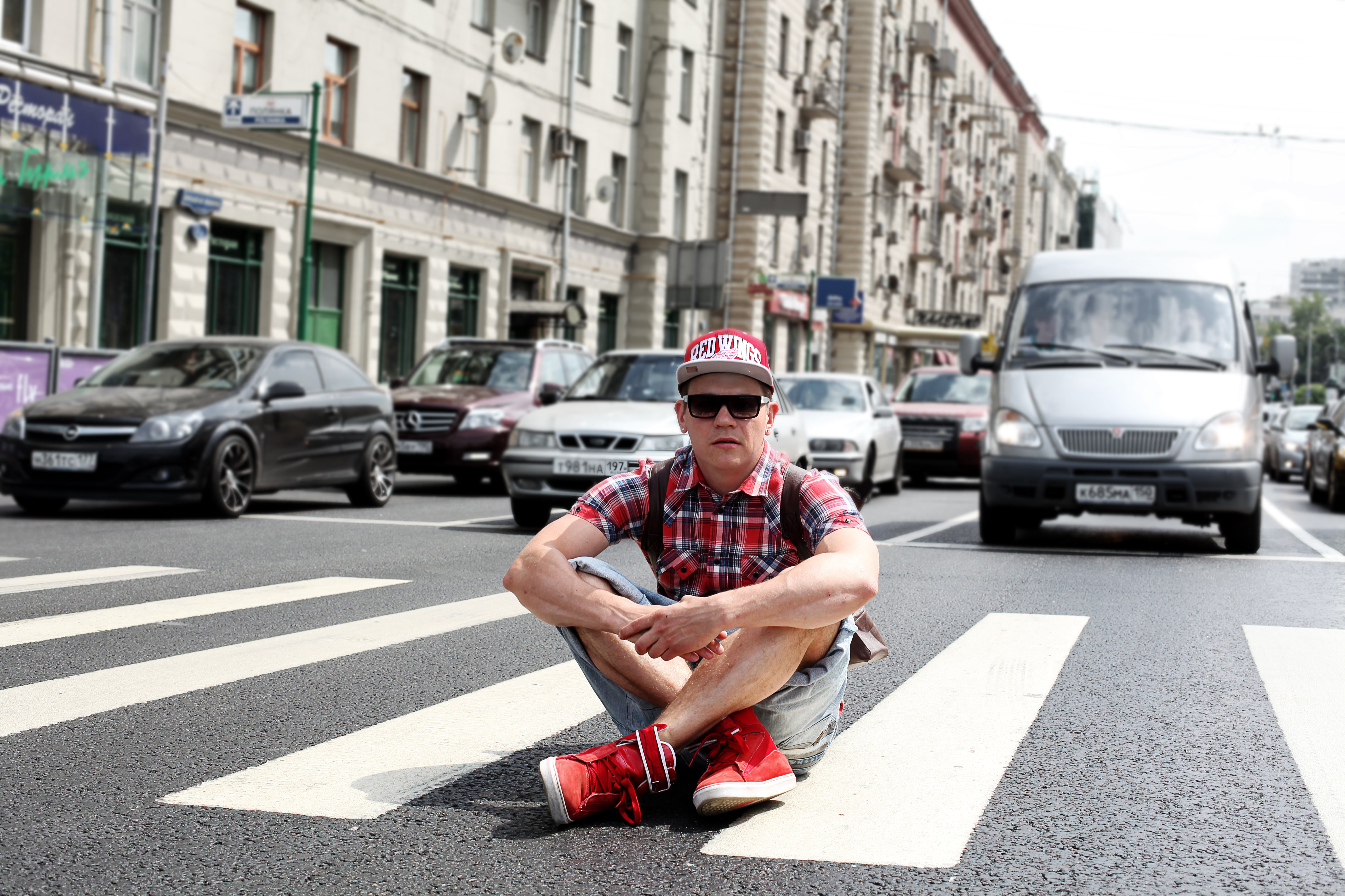 street, young Adult, motor vehicle, males, front view, s, land vehicle, city street, gray, building exterior, cap, 5K, adult, people, mode of transportation, HD Wallpaper