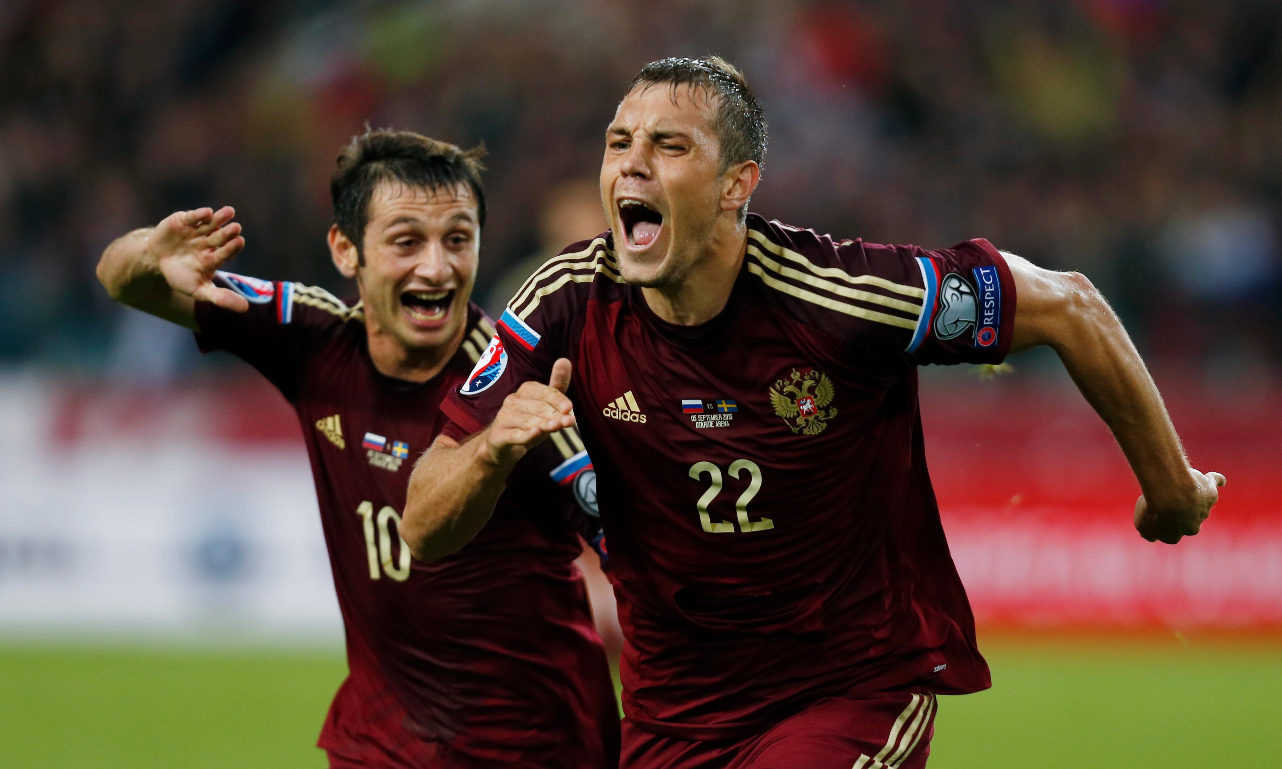 joy, Russia, football, Team, goal, national team, 4K, Dzyuba, Alan Dzagoev, Artem Dzyuba, HD Wallpaper