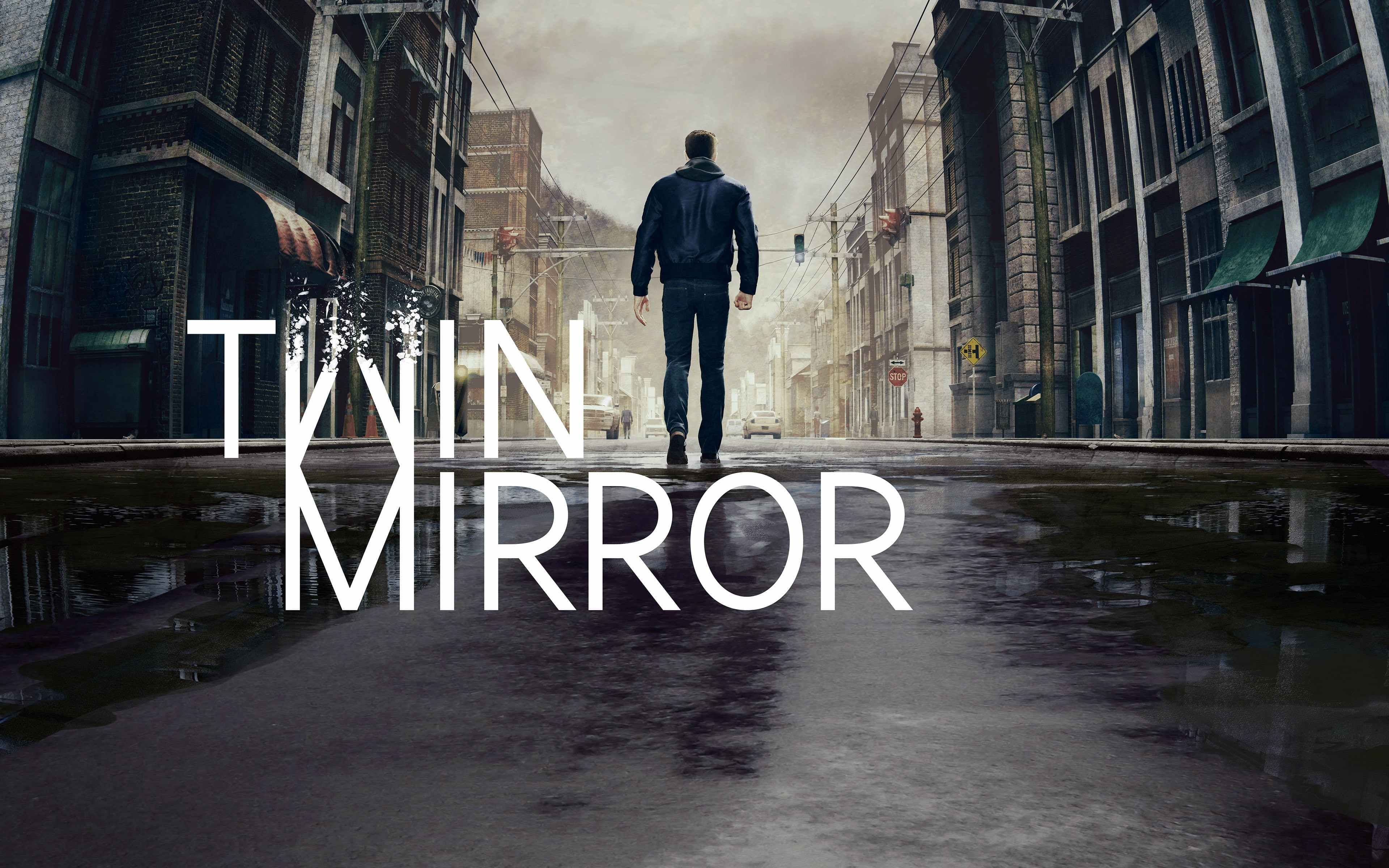 full length, men, poster, one, mirror, text, street, day, one person, ps, casual clothing, standing, 4K, city, games, architecture, twin, xbox, rear view, HD Wallpaper