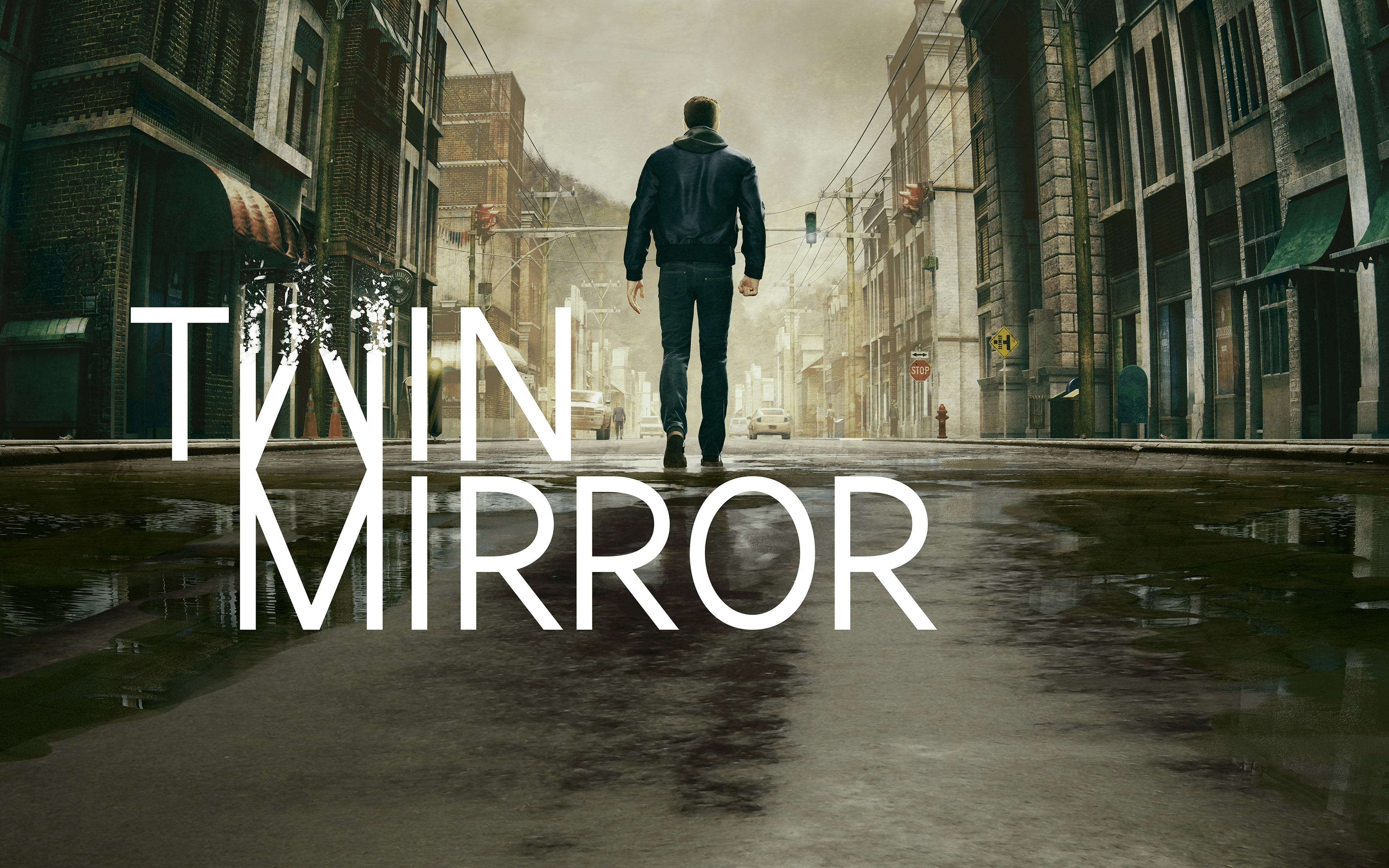 canal, twin, day, walking, text, building, full length, adult, outdoors, posters, mirror, digital composite, architecture, one person, western script, 4K, HD Wallpaper