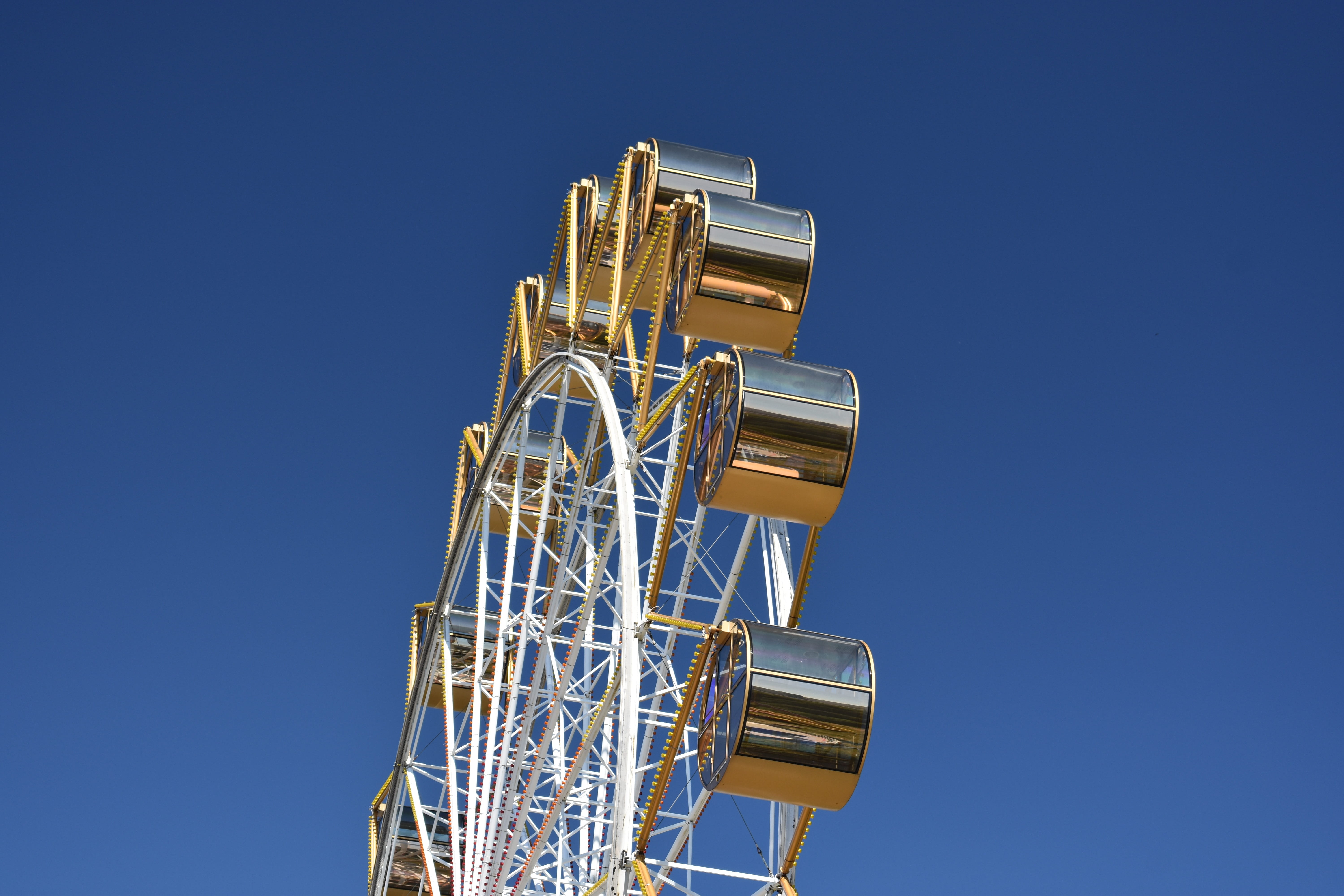 amusement park ride, tall - high, russia, siberia, no people, day, clear sky, facilities, metal, sunny, attraction, nature, amusement park, outdoors, arts culture and entertainment, HD Wallpaper