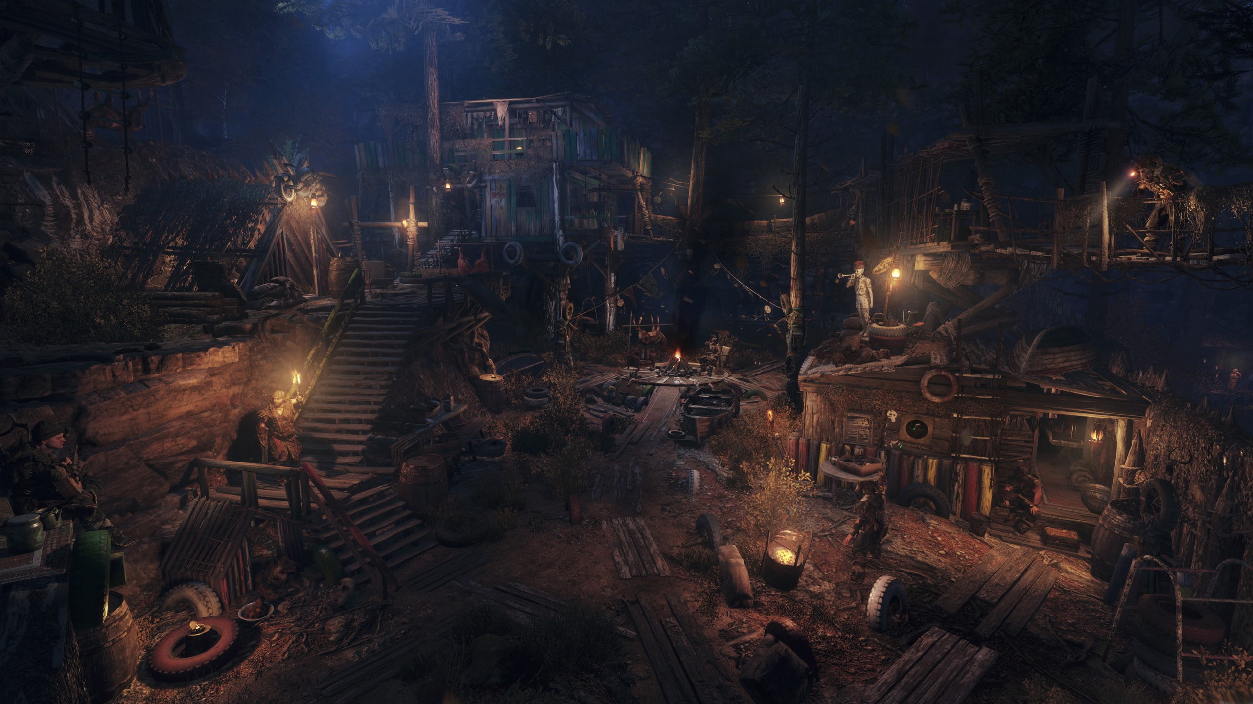 Metro Exodus, people, 2K, Gamescom 2018, night, HD Wallpaper