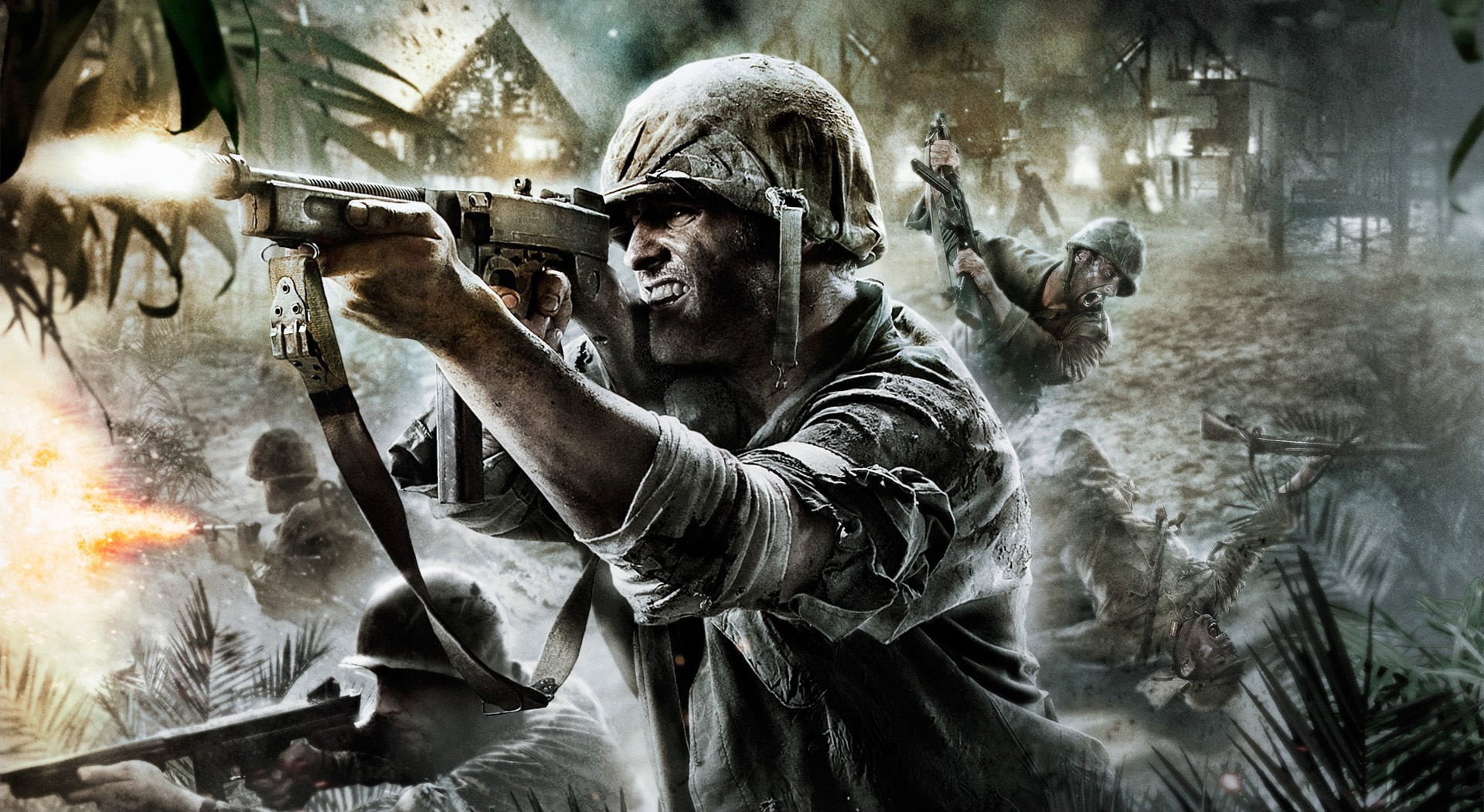 fire, adult, 1080P, Call of Duty, real people, warning sign, security, waist up, digital, occupation, obscured face, flame, sign, men, Call Of Duty: World At War, HD Wallpaper
