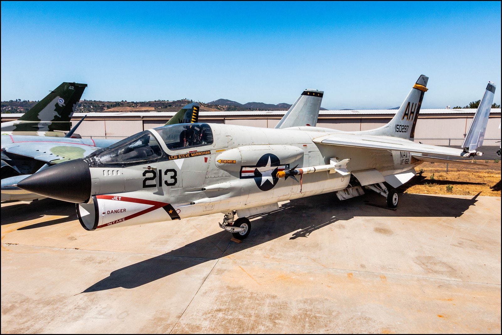 aircrafts, crusader, fighter, army, jets, marine, usa, f 8, vought, 720P, HD Wallpaper