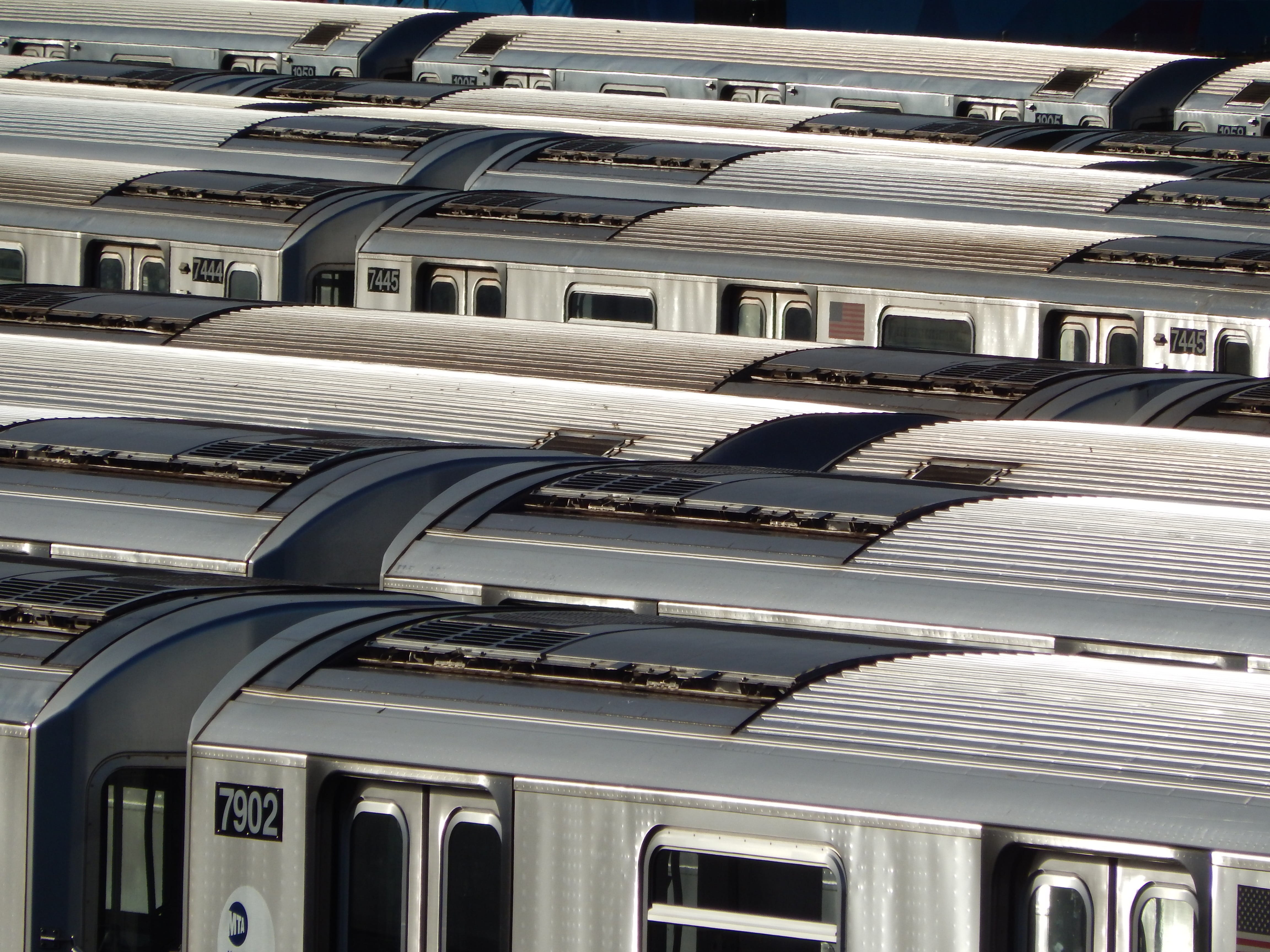 backgrounds, window, built structure, building, transportation, 4K, sunlight, rail transportation, architecture, day, new york, building exterior, pattern, HD Wallpaper