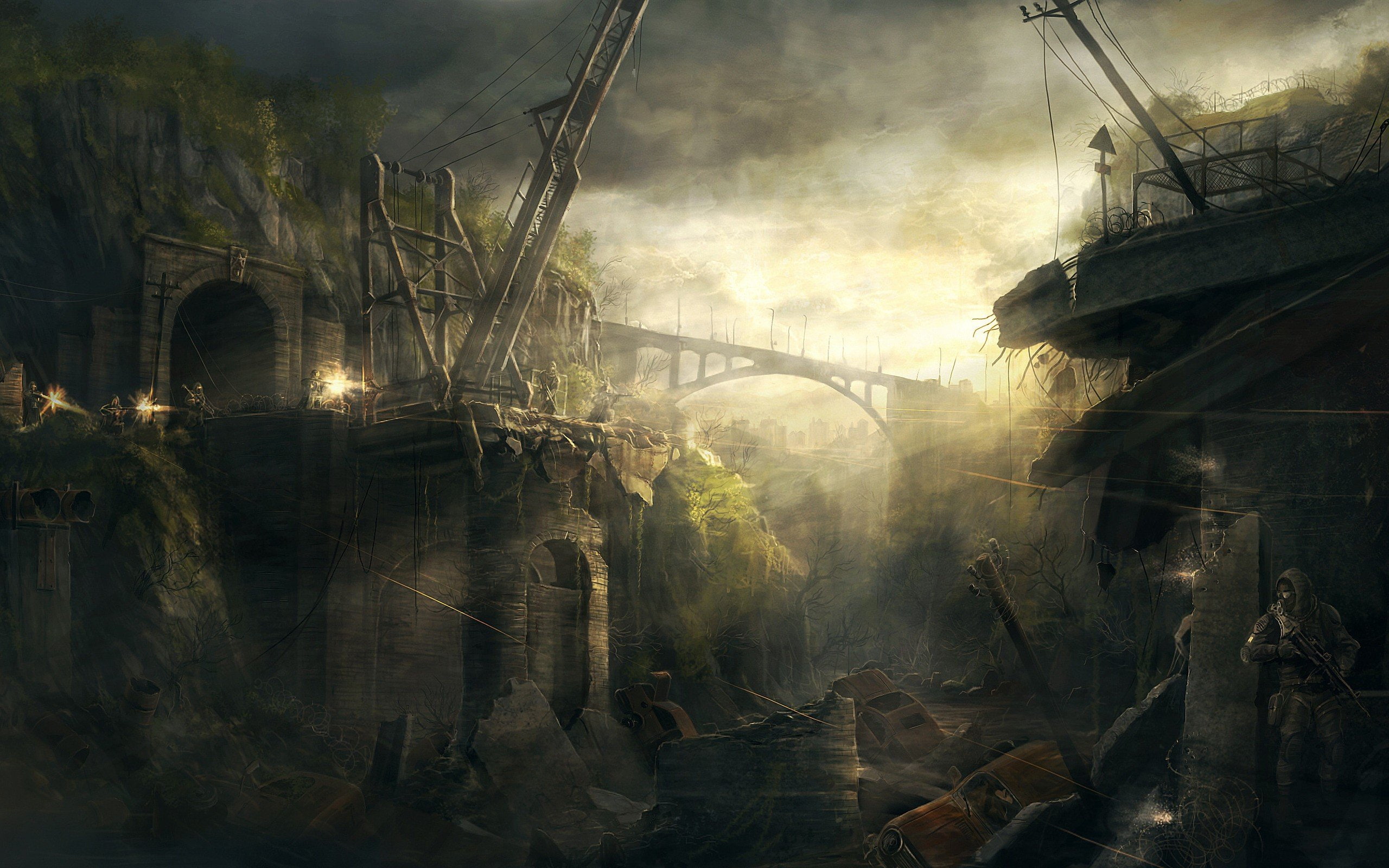 video, artwork, digital, games, art, s t a l k e r, 2K, HD Wallpaper