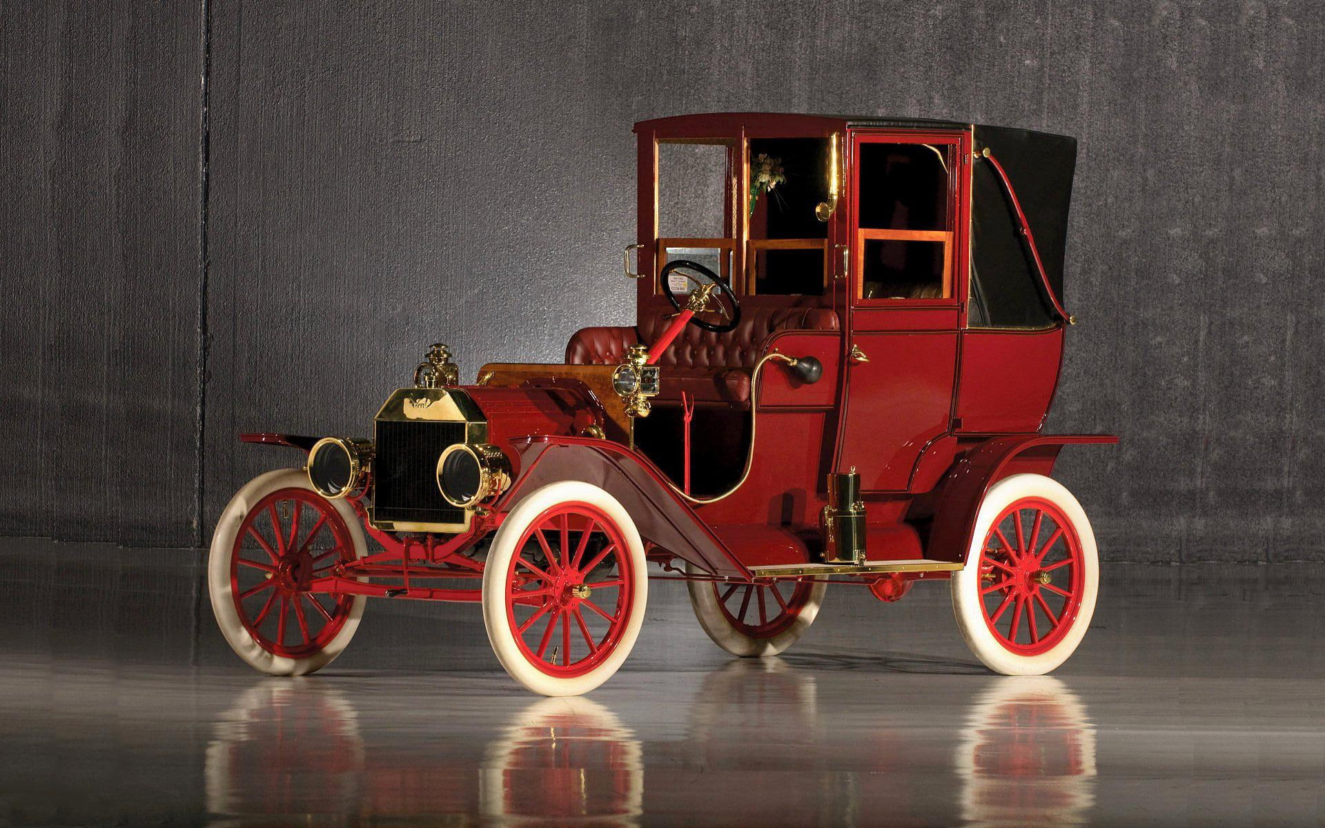 ford model t, red, model, car, 1920x1200, cars, ford, 1080P, t, classic, HD Wallpaper