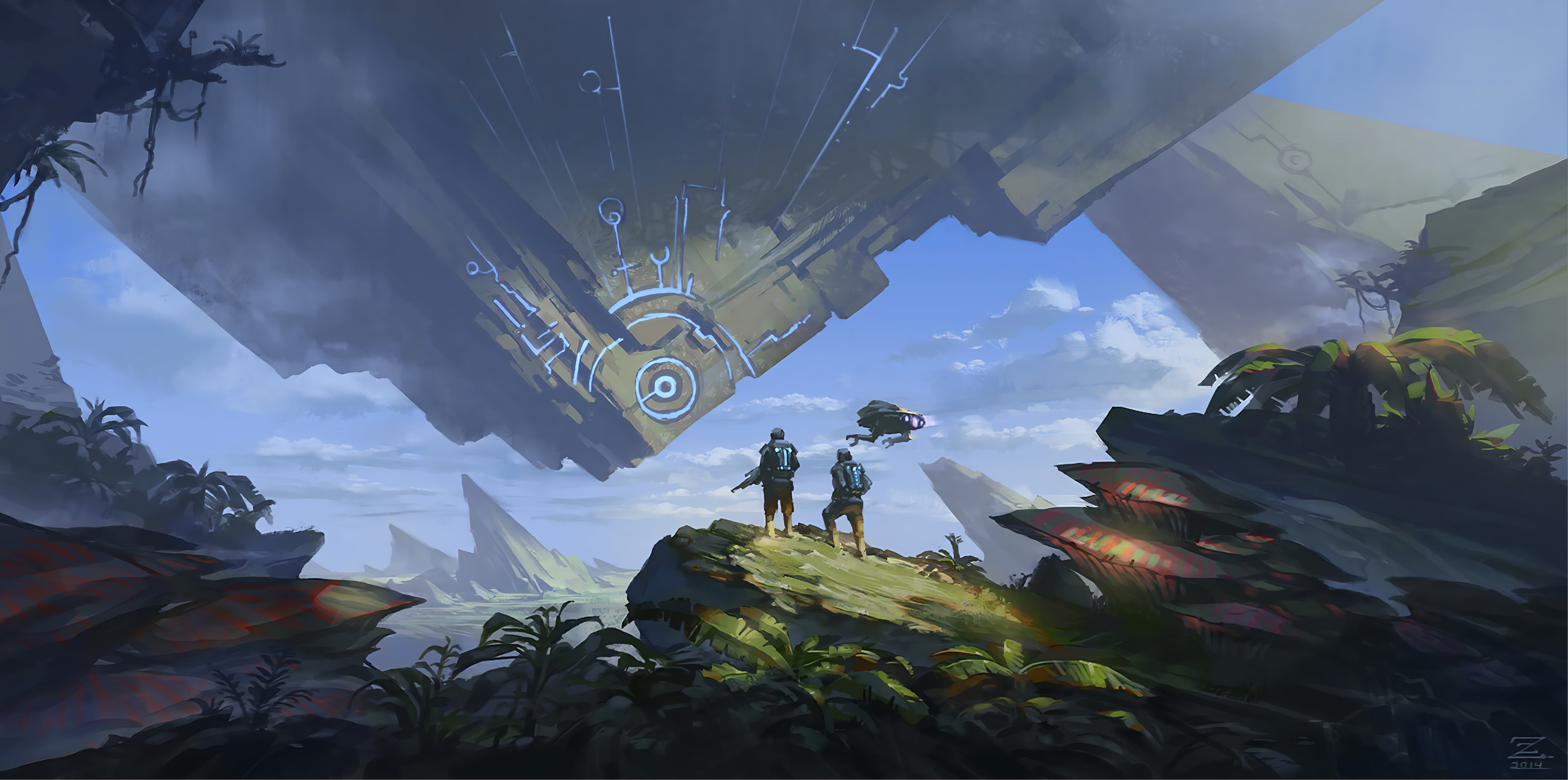 5K, futuristic, science fiction, Pengzhen Zhang, artwork, HD Wallpaper