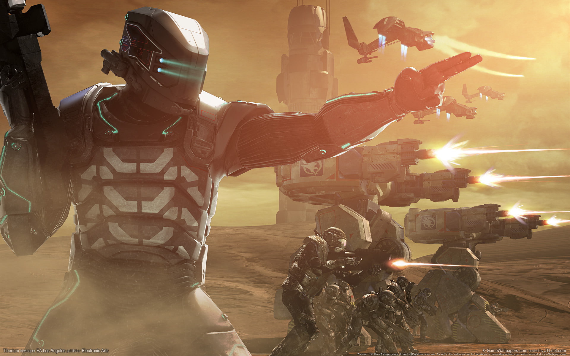 armor, tiberium, battle, sci fi, mecha, 1080P, warrior, HD Wallpaper