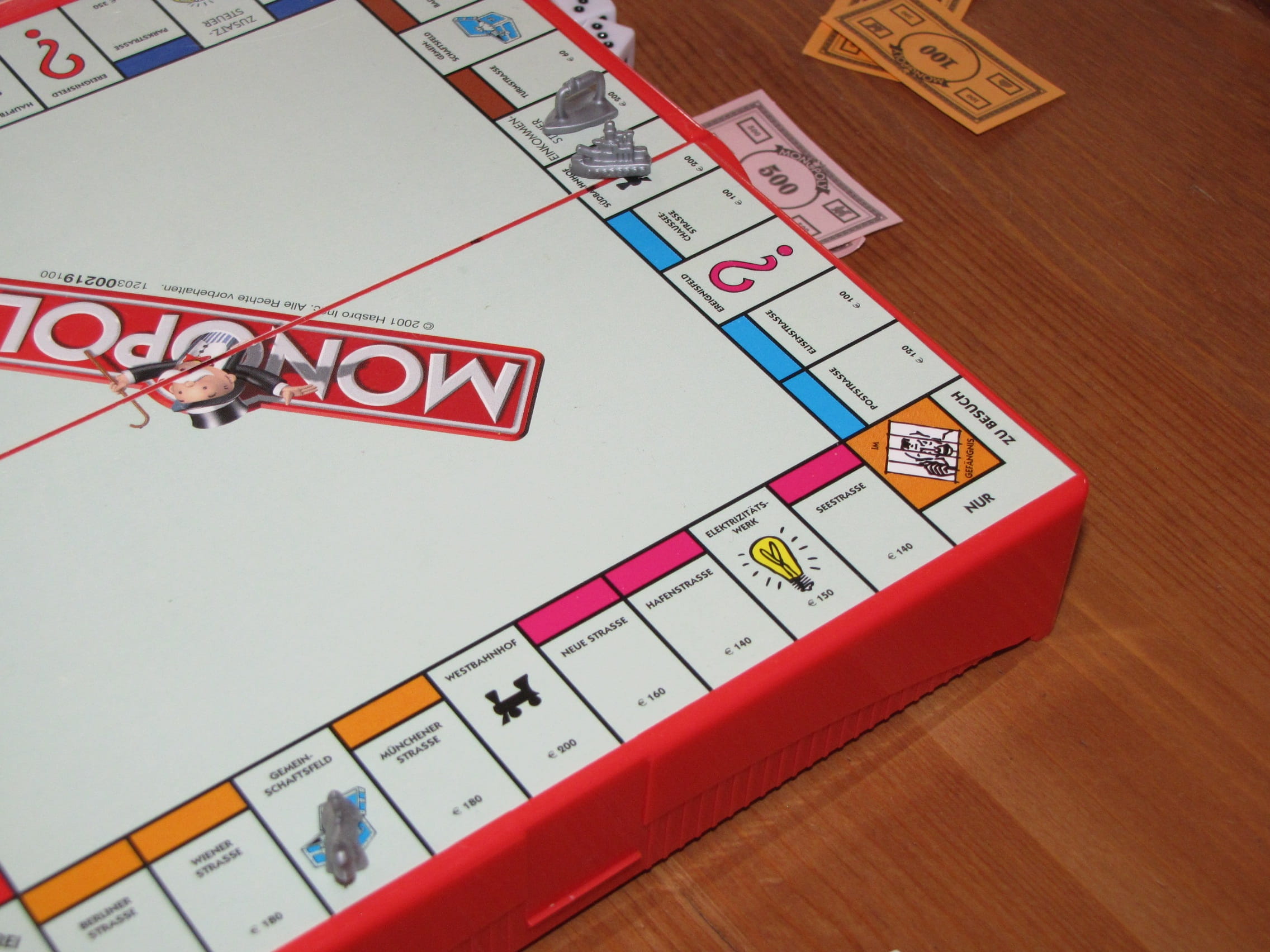 1080P, relaxation, wood - material, high angle view, no people, pastime, leisure games, gesellschaftsspiel, Monopoly, letter, game figure, red, Board Game, HD Wallpaper