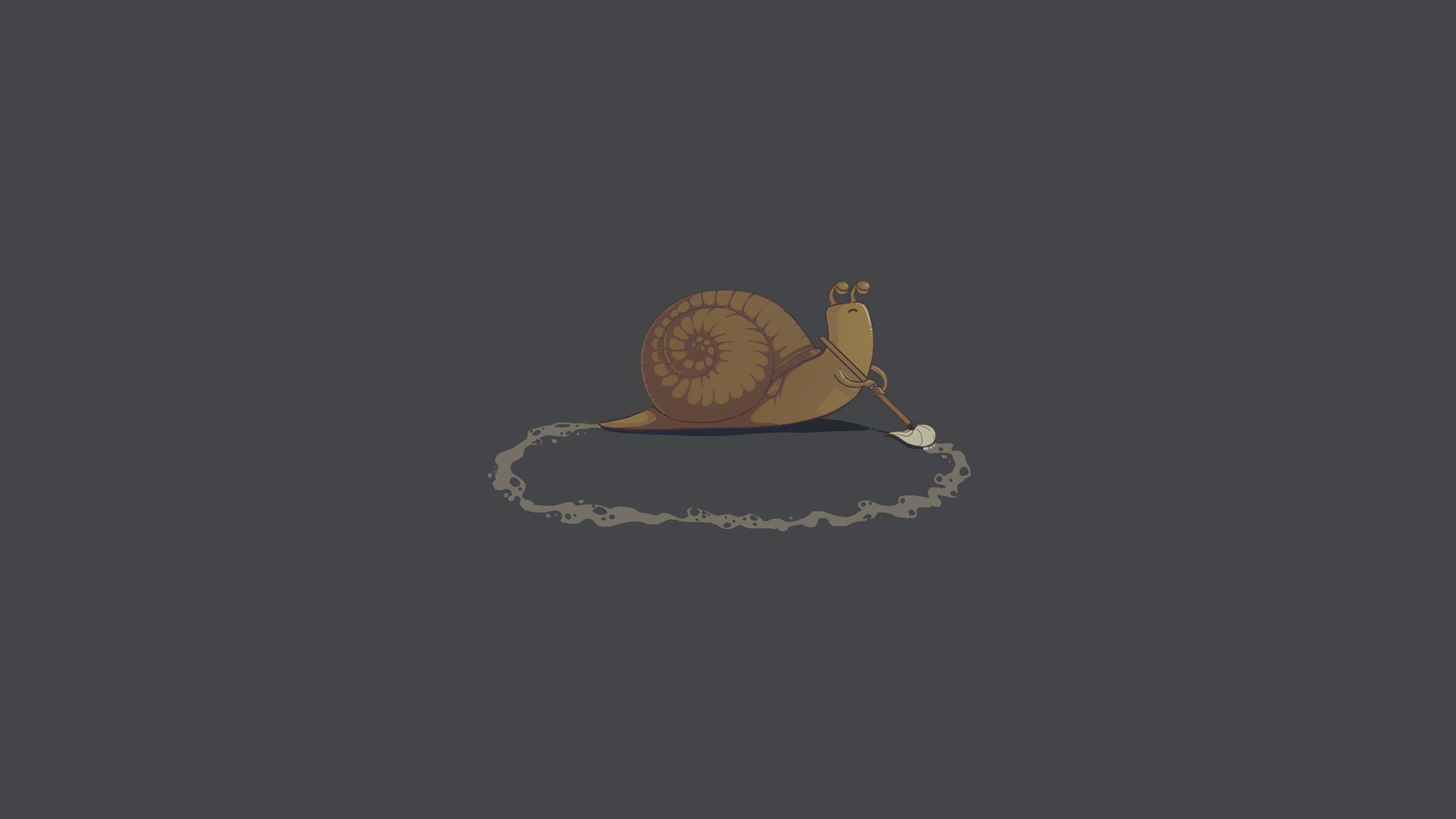 hd, 2K, minimalistic, snails, art, HD Wallpaper