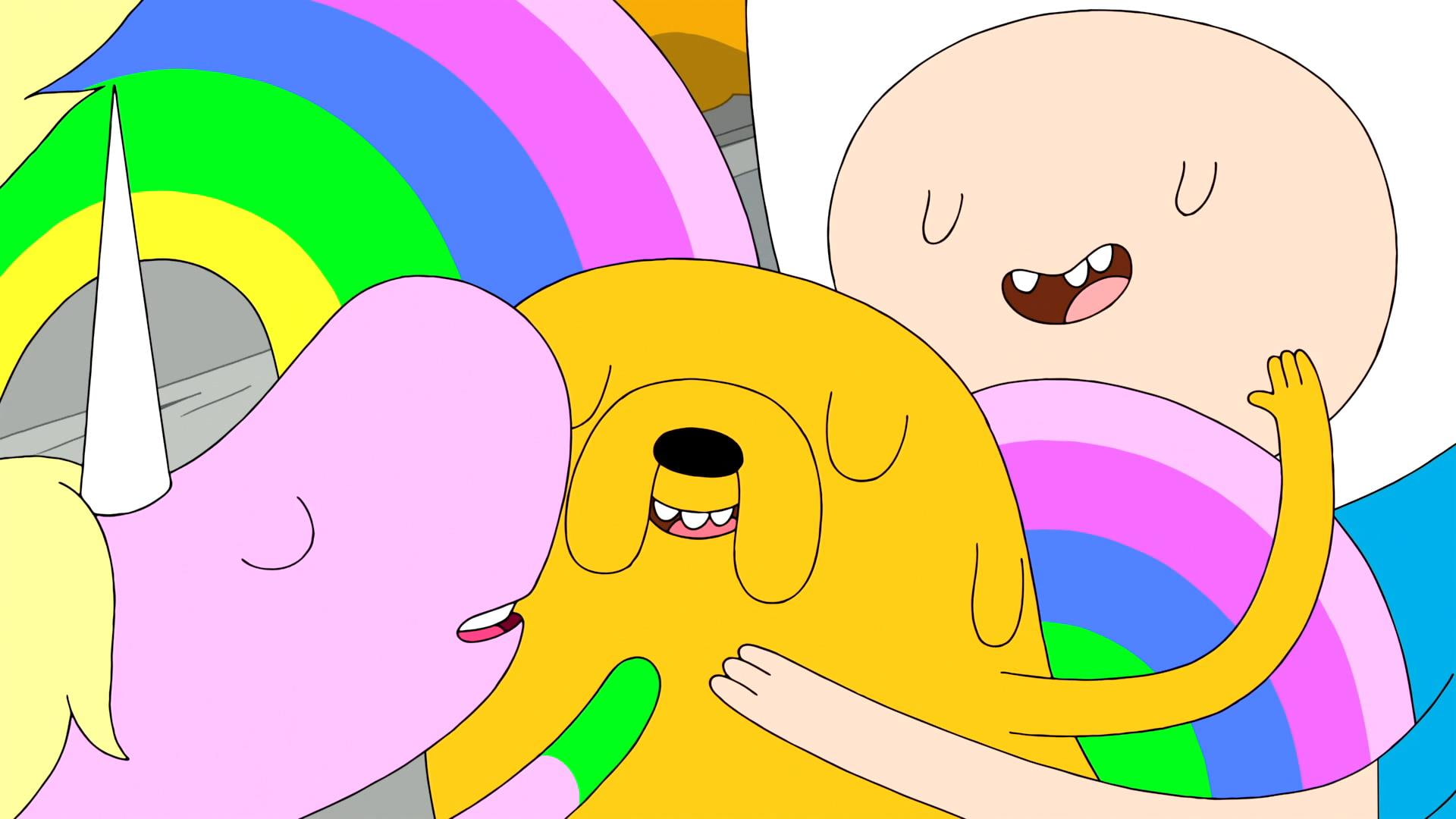 Finn The Human, Jake The Dog, Lady Rainicorn, 1080P, Adventure Time, HD Wallpaper