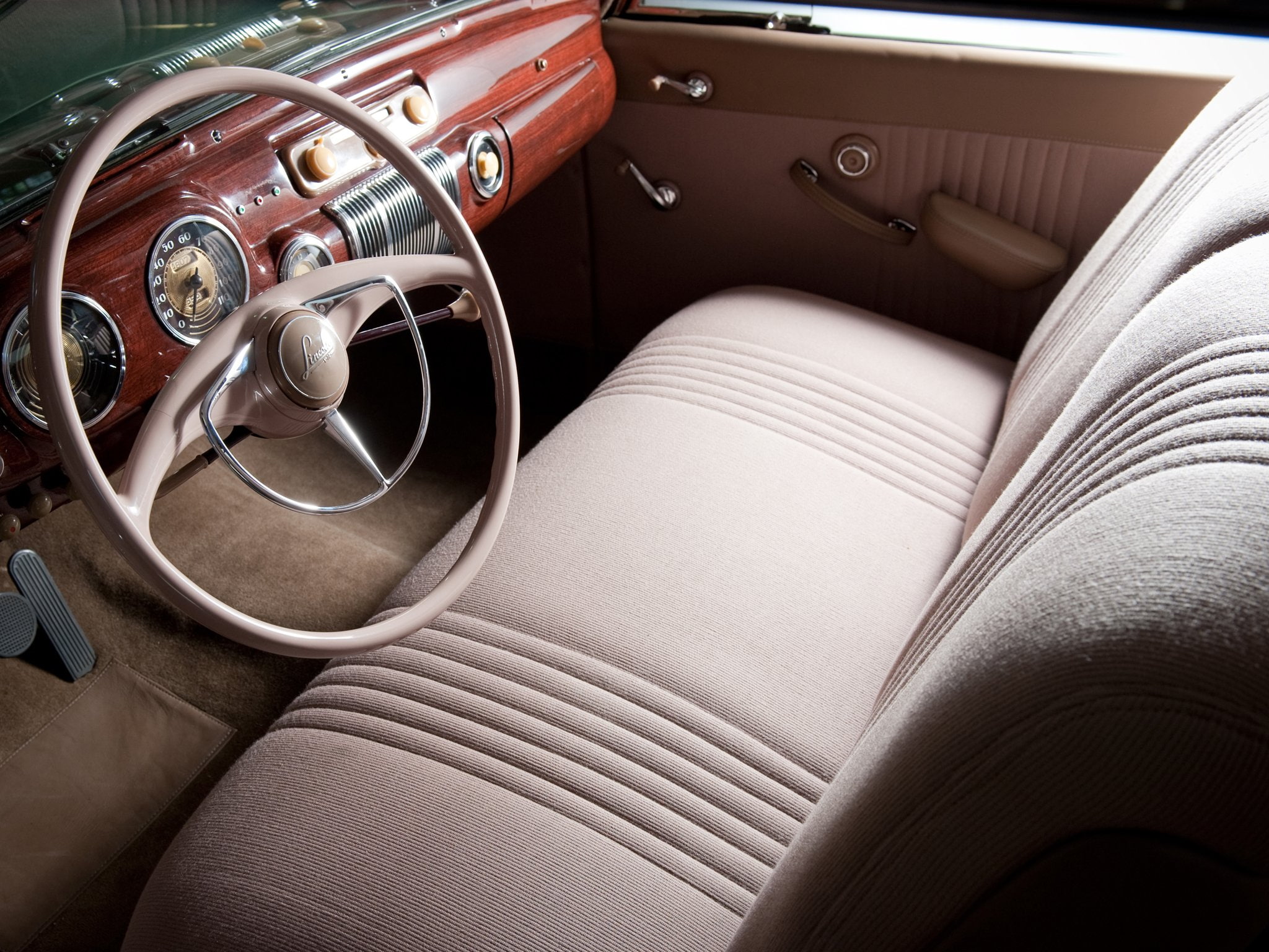 luxury, interior, continental, retro, coupe, 1080P, lincoln, limosuine, 16h 57, 1941, HD Wallpaper
