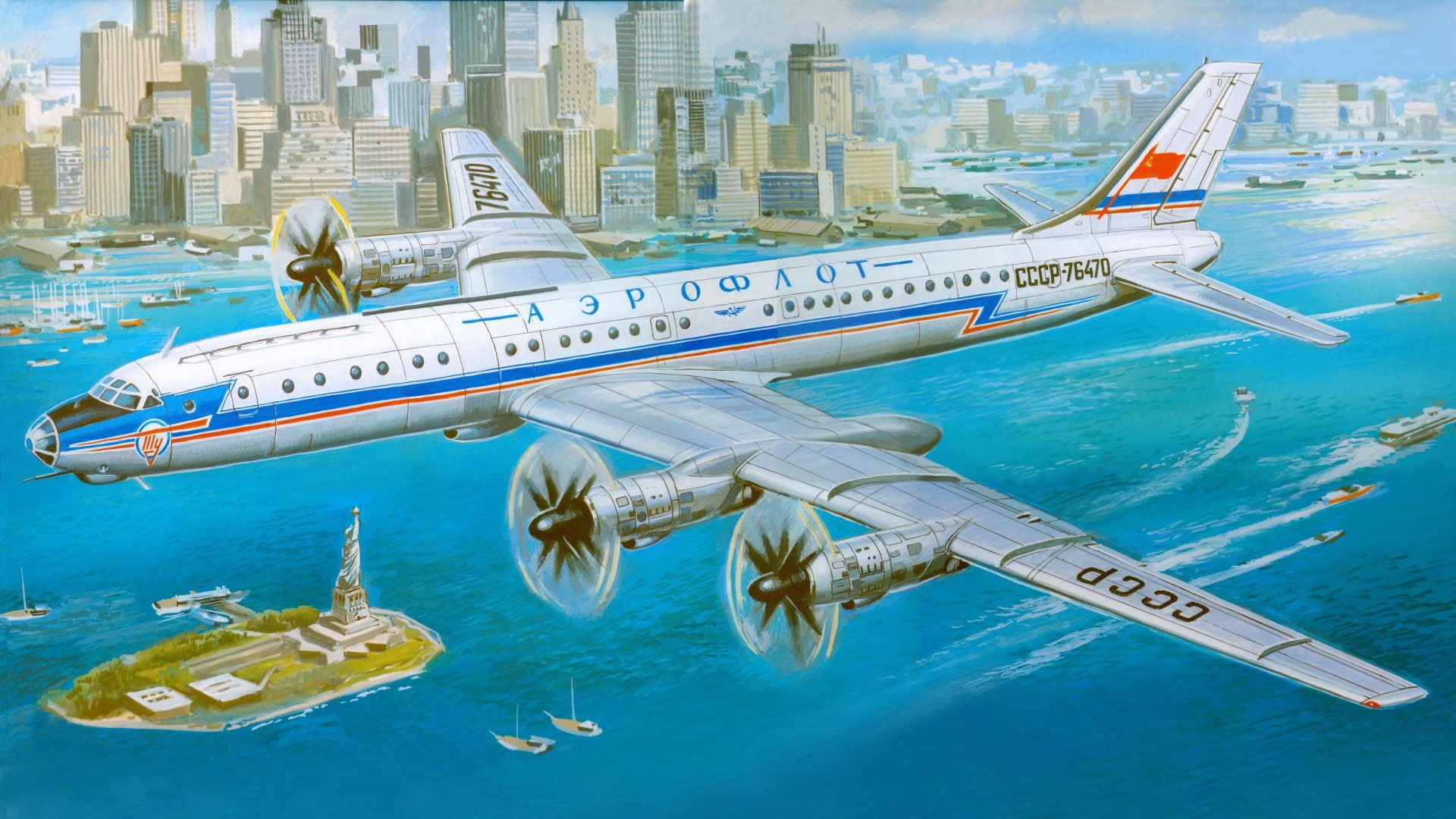 Vehicles, 1080P, Tupolev Tu-114, HD Wallpaper