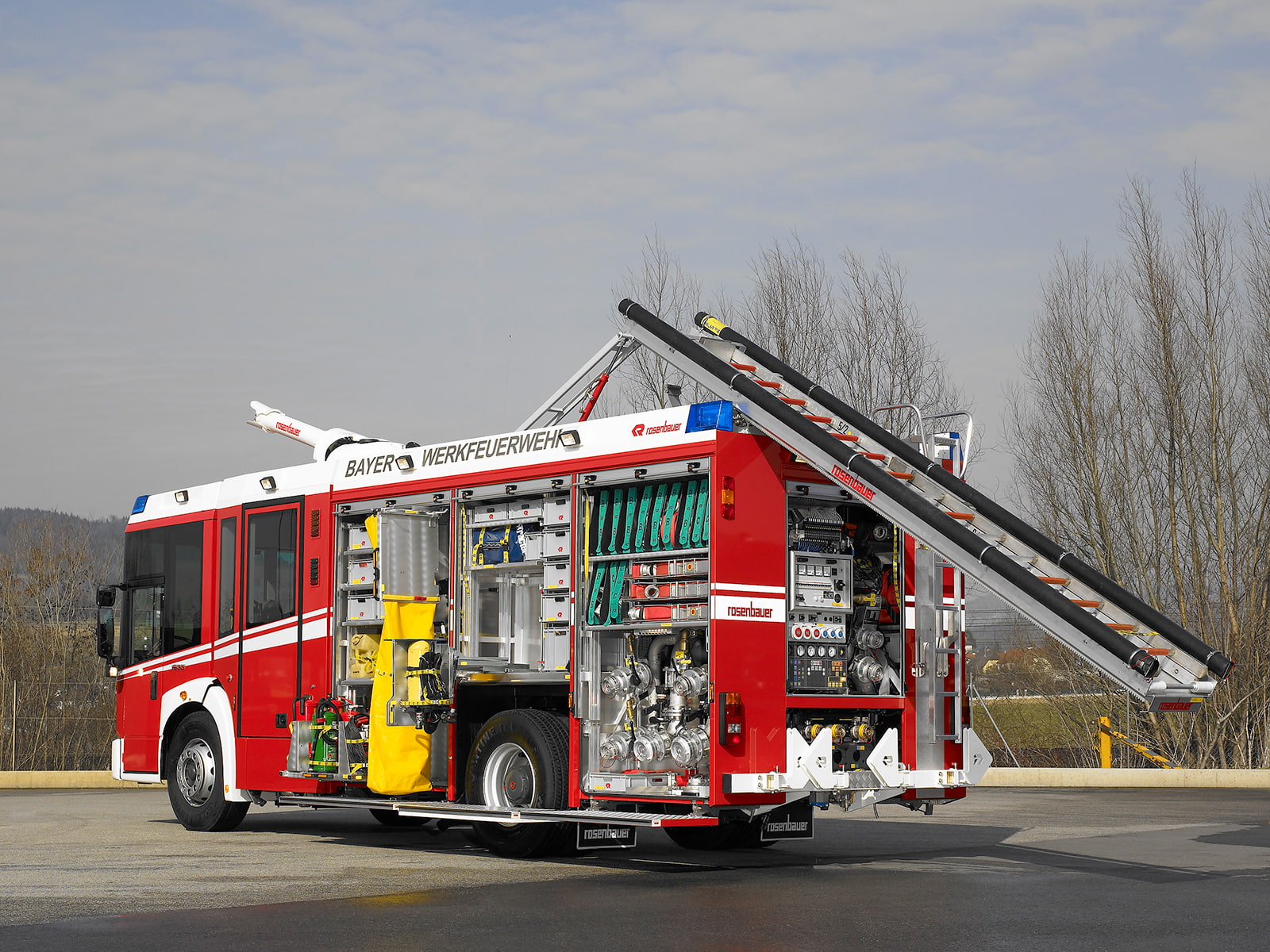 mercedes, firetruck, 1833, benz, rosenbauer, 3000, 720P, htlf, econic, HD Wallpaper