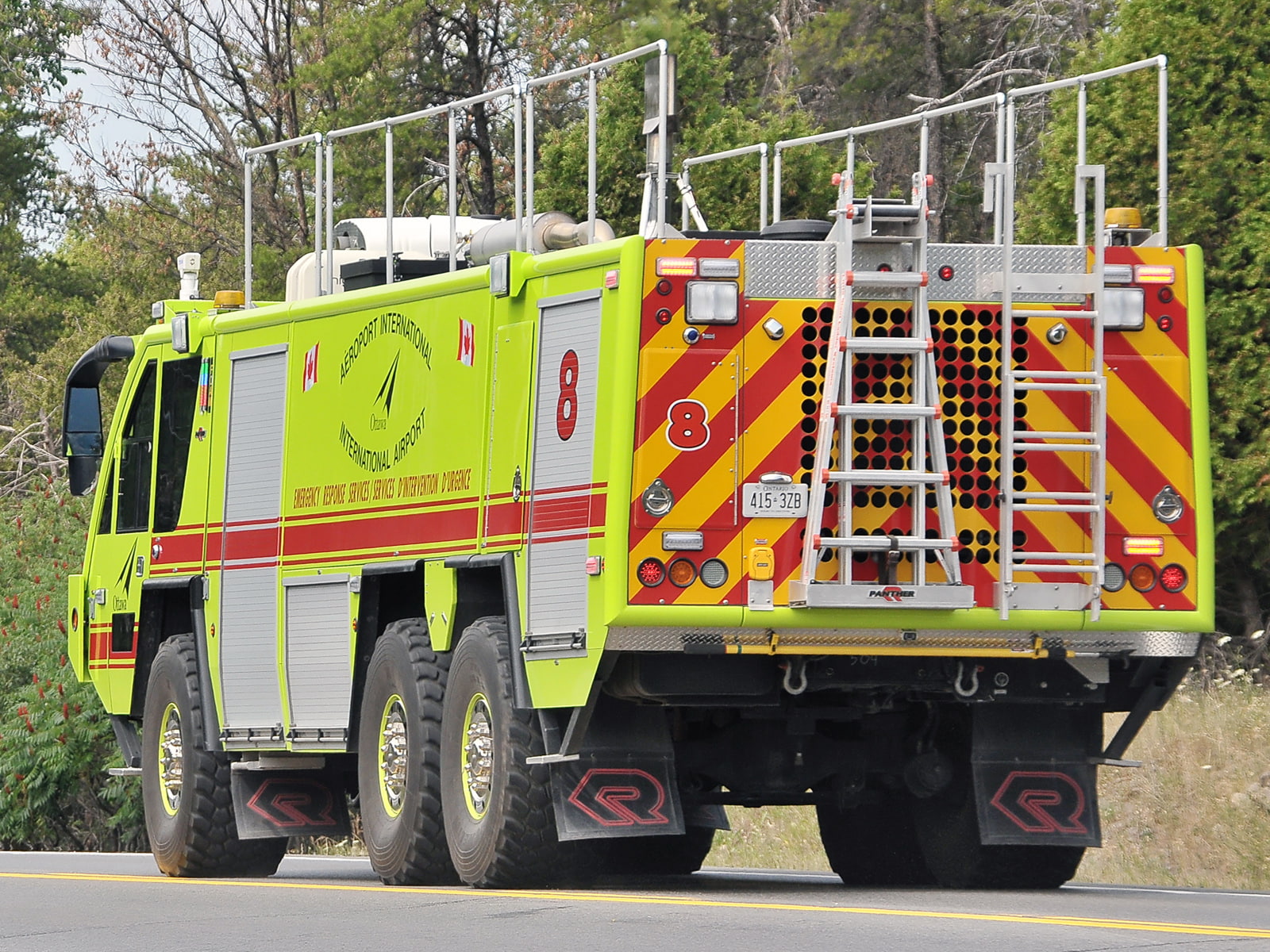 720P, panther, 2003, 6x6, rosenbauer, firetruck, HD Wallpaper