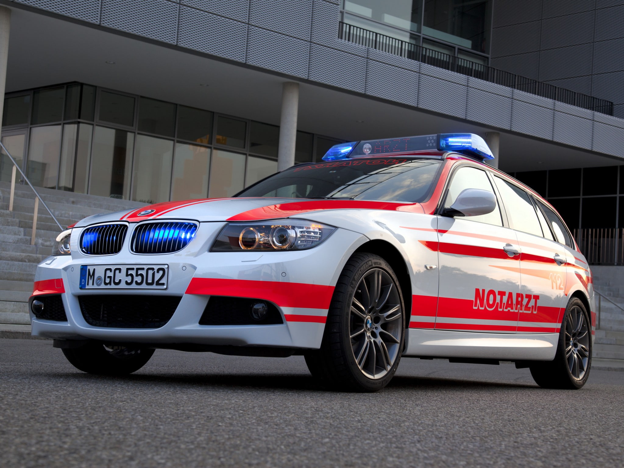 touring, bmw, notarzt, stationwagon, e91, 3 series, 1080P, 2011, ambulance, emergency, HD Wallpaper