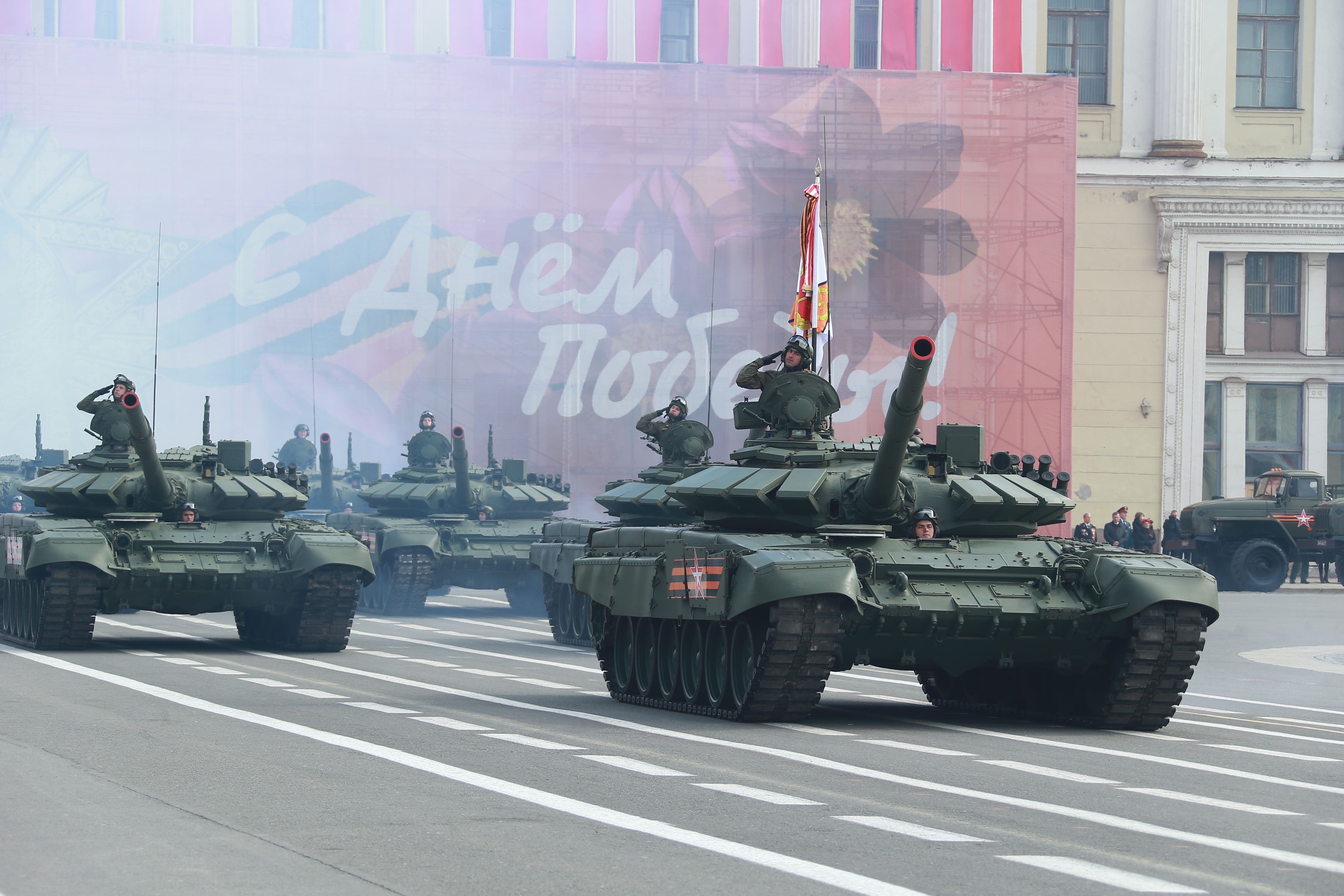 parade, T-72, May 9, 5K, battle tank, HD Wallpaper