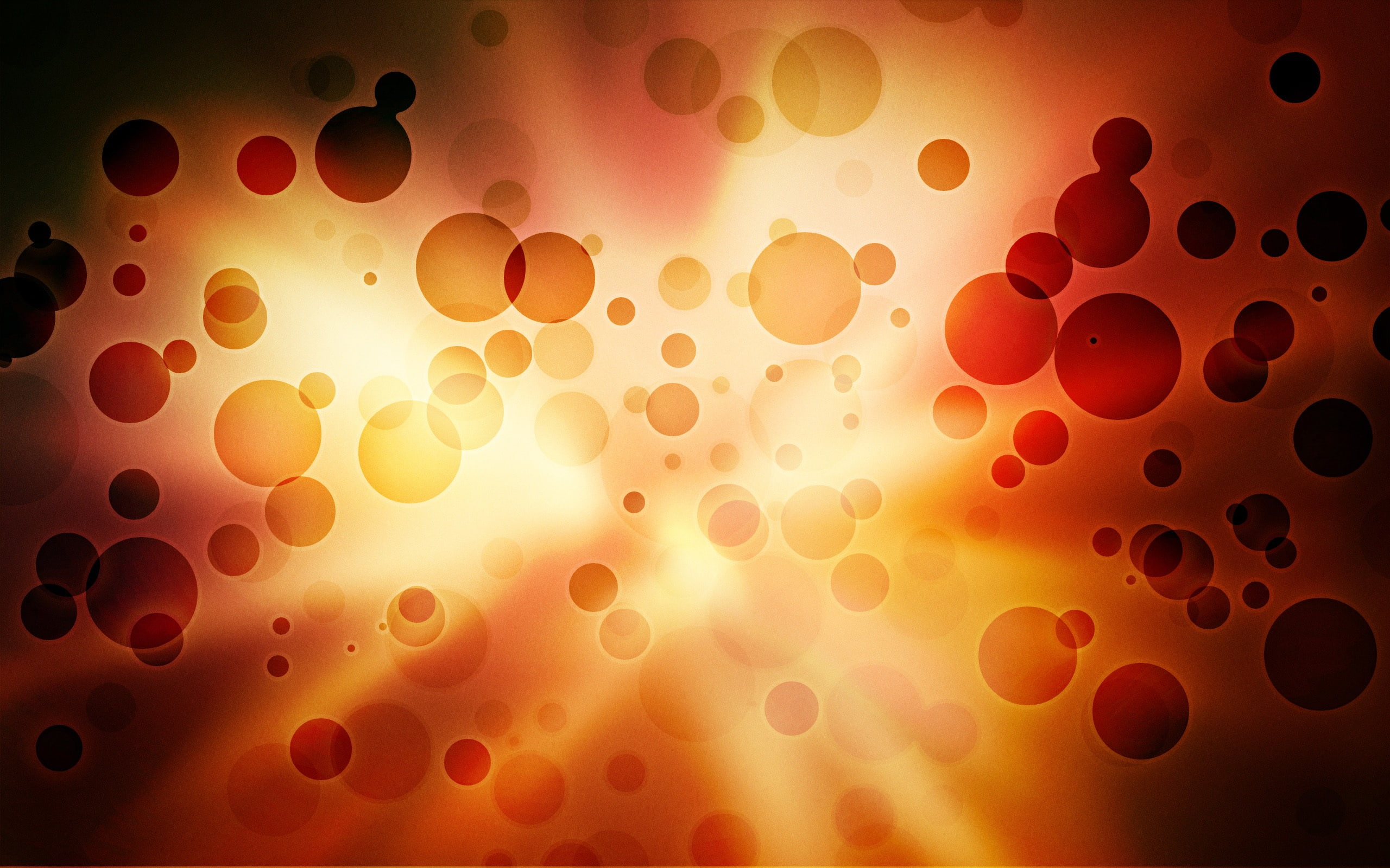 2K, Abstract, Warm, Light, Orange, HD Wallpaper
